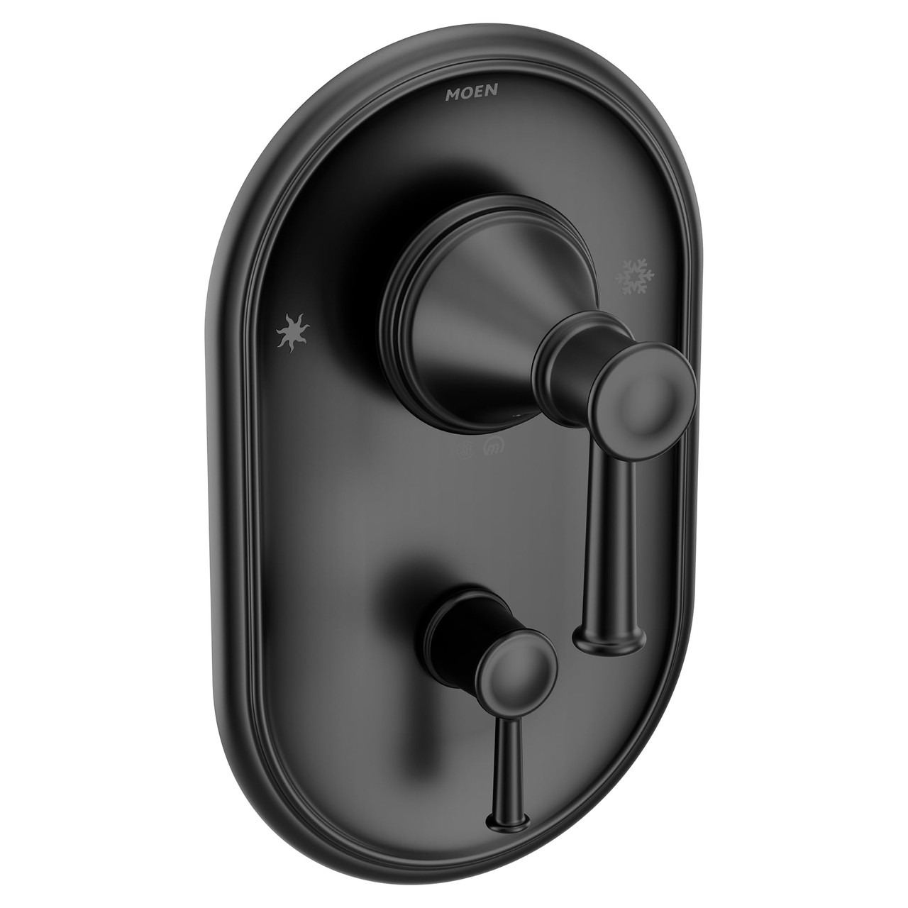 Moen Belfield Posi Temp with Built in 3 Function Transfer Valve Trim Kit in Matte Black - T2310BL