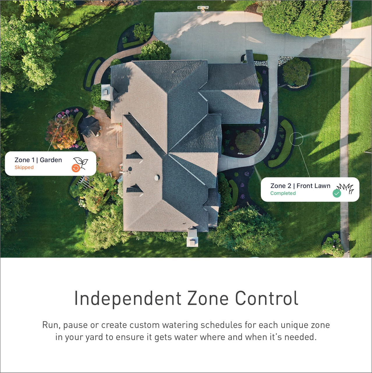 Moen 16 Zone Smart Sprinkler Controller Wi Fi Connectible Smart Irrigation System with Automatic Water Timer in Blue - WICNT016G1USA