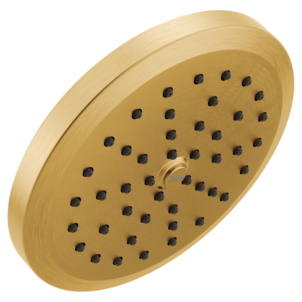 Moen One Function 6 3/4 Inch Wide Eco Performance Rain Showerhead with Immersion Rainshower Technology in Brushed Gold - S178EPBG