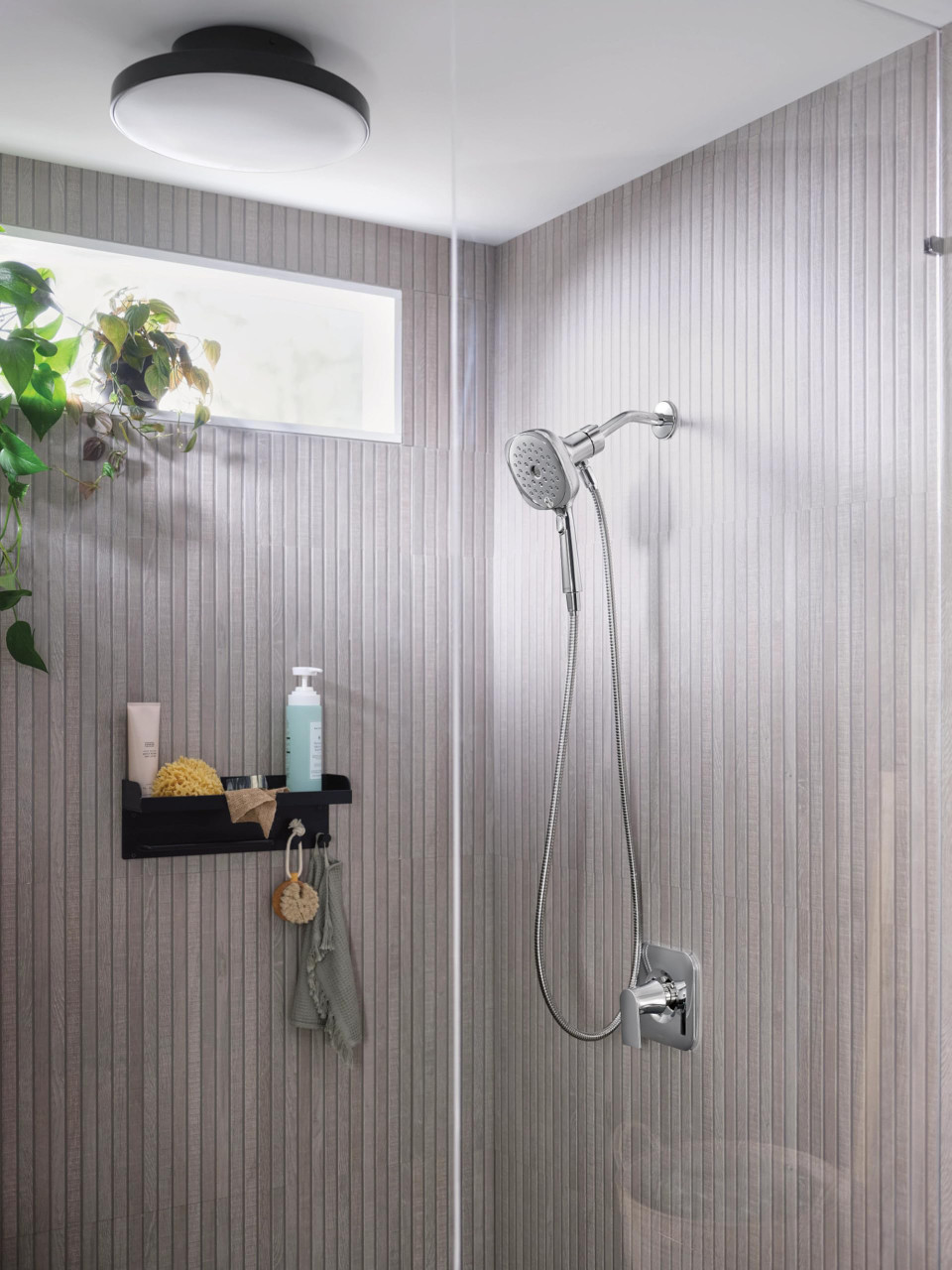 Moen Verso Eco Performance Infiniti Dial Square Handheld Shower 5 Inch Diameter Spray Head in Chrome - 220H5EP