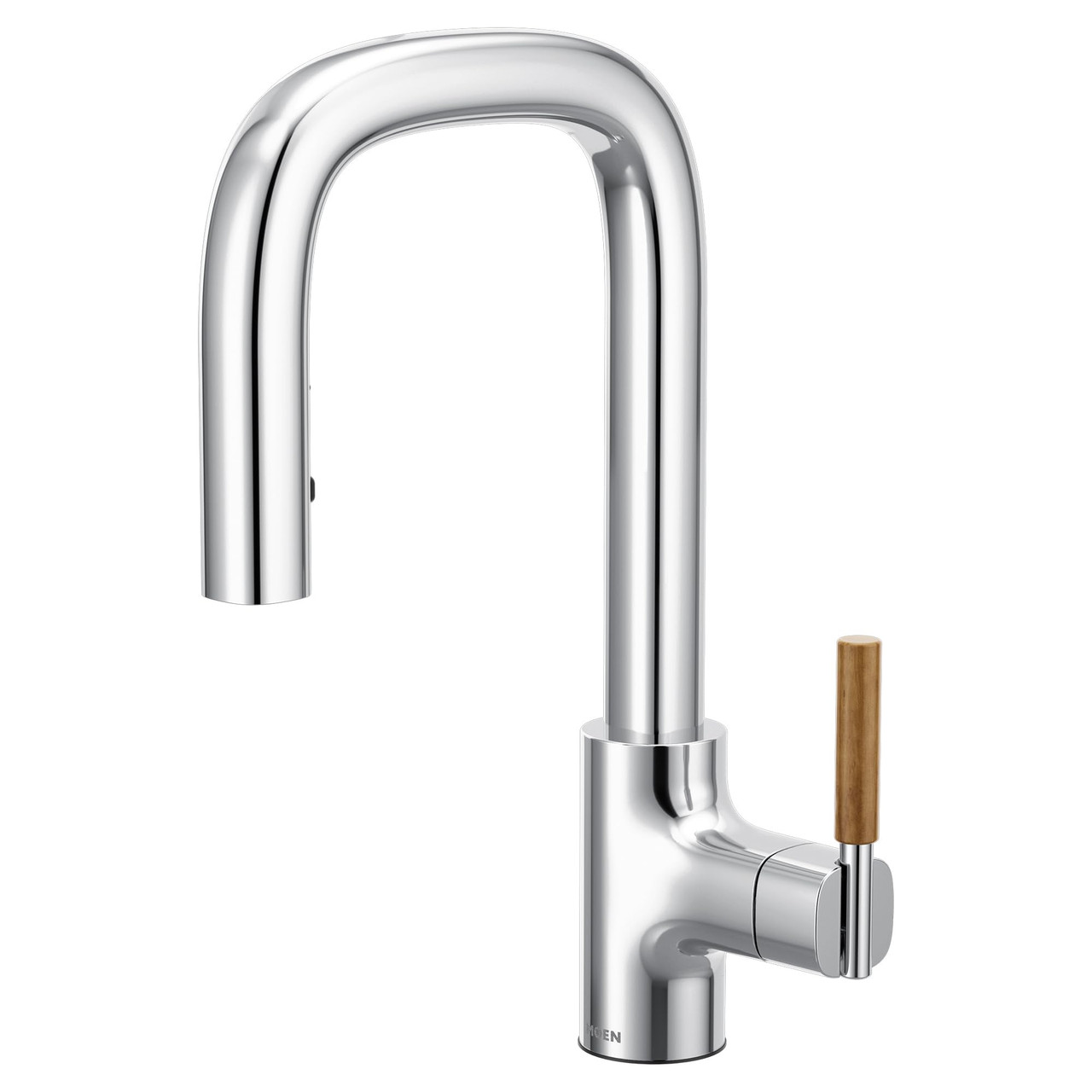 Moen Tenon One Handle Modern Bar Pulldown Faucet in Chrome - S64001