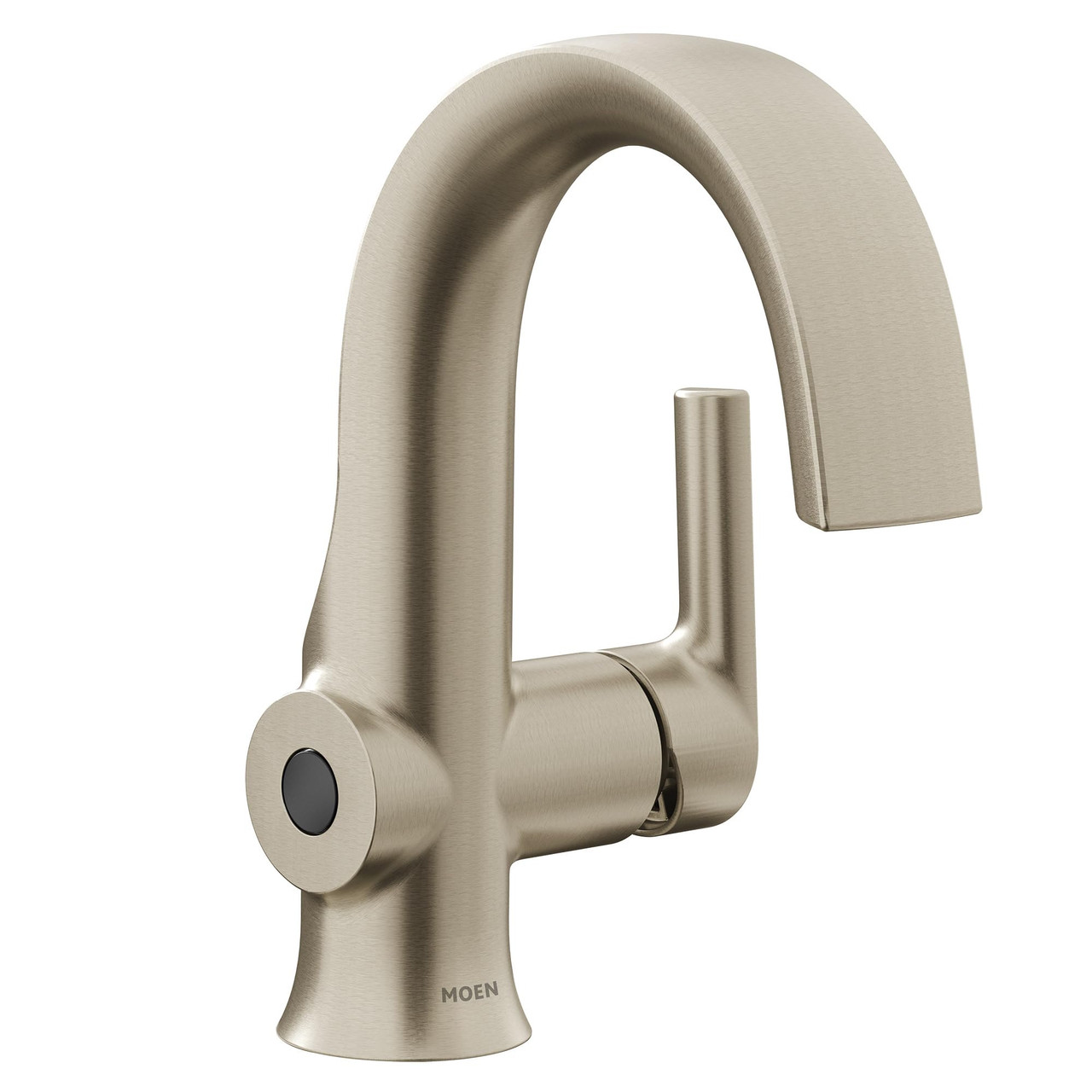 Moen Doux Motionsense Wave Touchless Single Handle Bathroom Sink Faucet in Brushed Nickel - S6910EWBN