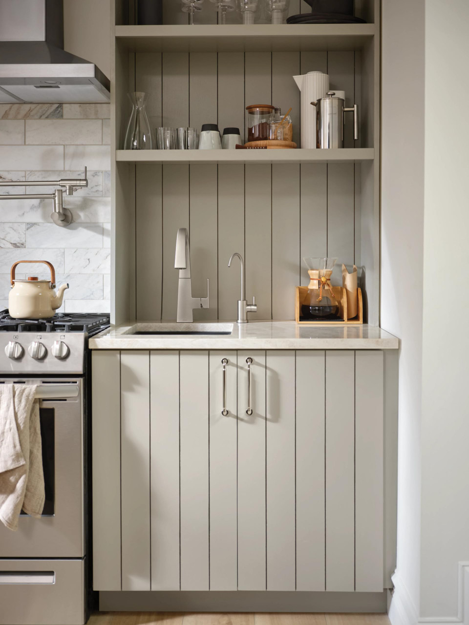 Moen Sip Spot Resist Stainless Modern Drinking Water Beverage Faucet with Optional Filtration System in Stainless Steel - F7660SRS