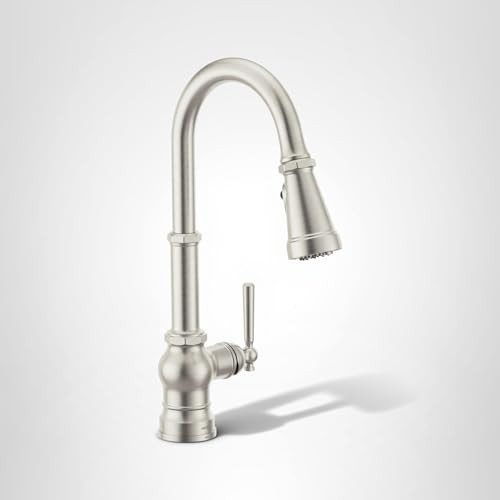 Moen Paterson Spot Resist Stainless Water Filtration One Handle High Arc Pulldown Kitchen Faucet Water Filter for Sink Faucet Sold Separately in Spot Resist Stainless - FS72003SRS