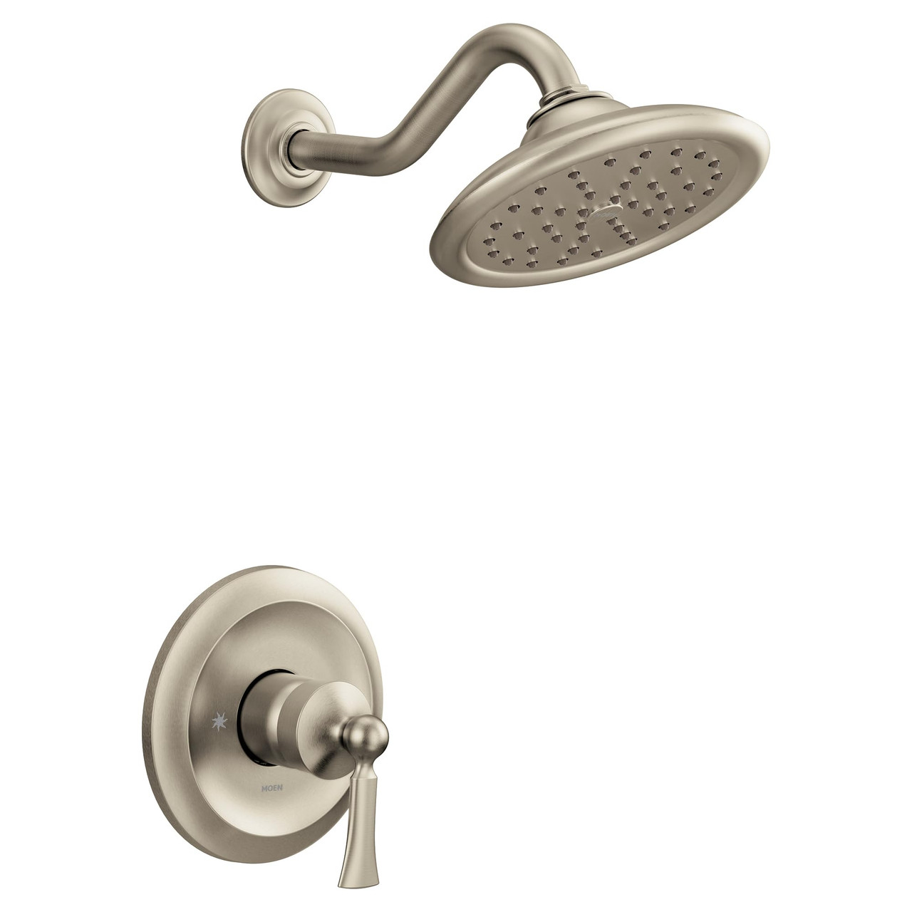 Moen Wynford M CORE 3 Series 1 Handle Shower Trim Kit in Brushed Nickel - UT35502BN