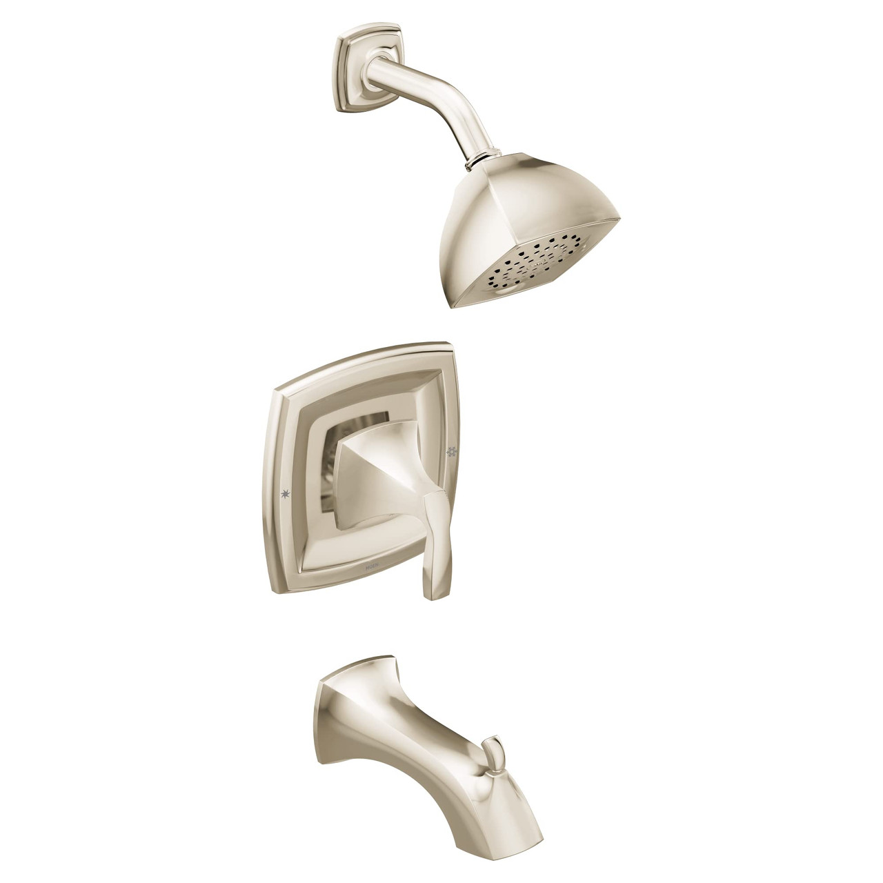 Moen Voss Posi Temp Pressure Balancing Tub and Shower Trim Kit Polished in Polished Nickel - T2693NL