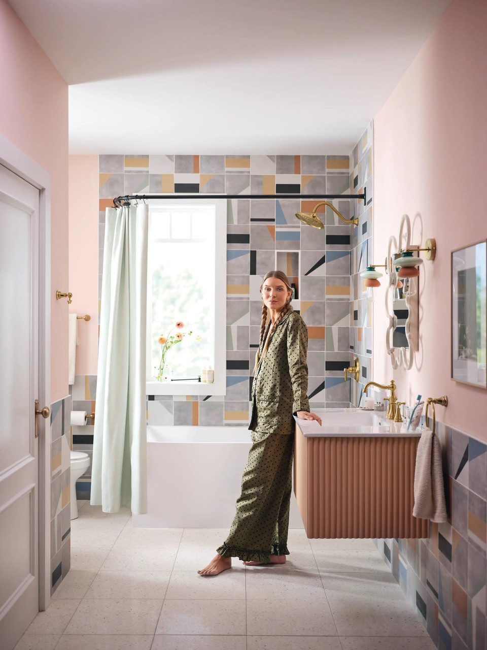 Moen Weymouth M CORE 3 Series 1 Handle Shower Trim Kit in Brushed Gold - UTS33102BG