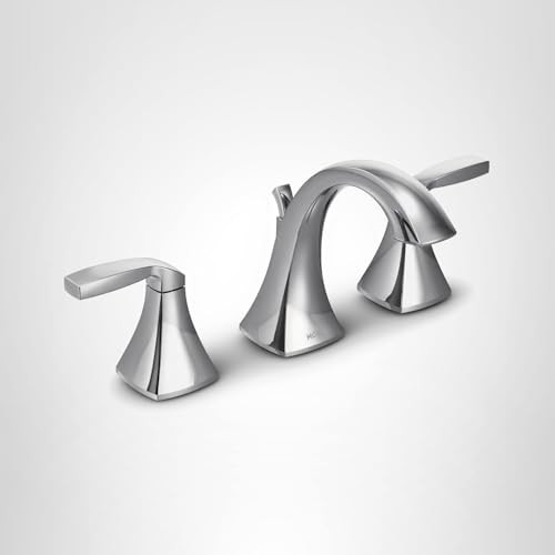 Moen Voss Two Handle Adjustable Widespread Bathroom Faucet Trim Kit in Chrome - T6905
