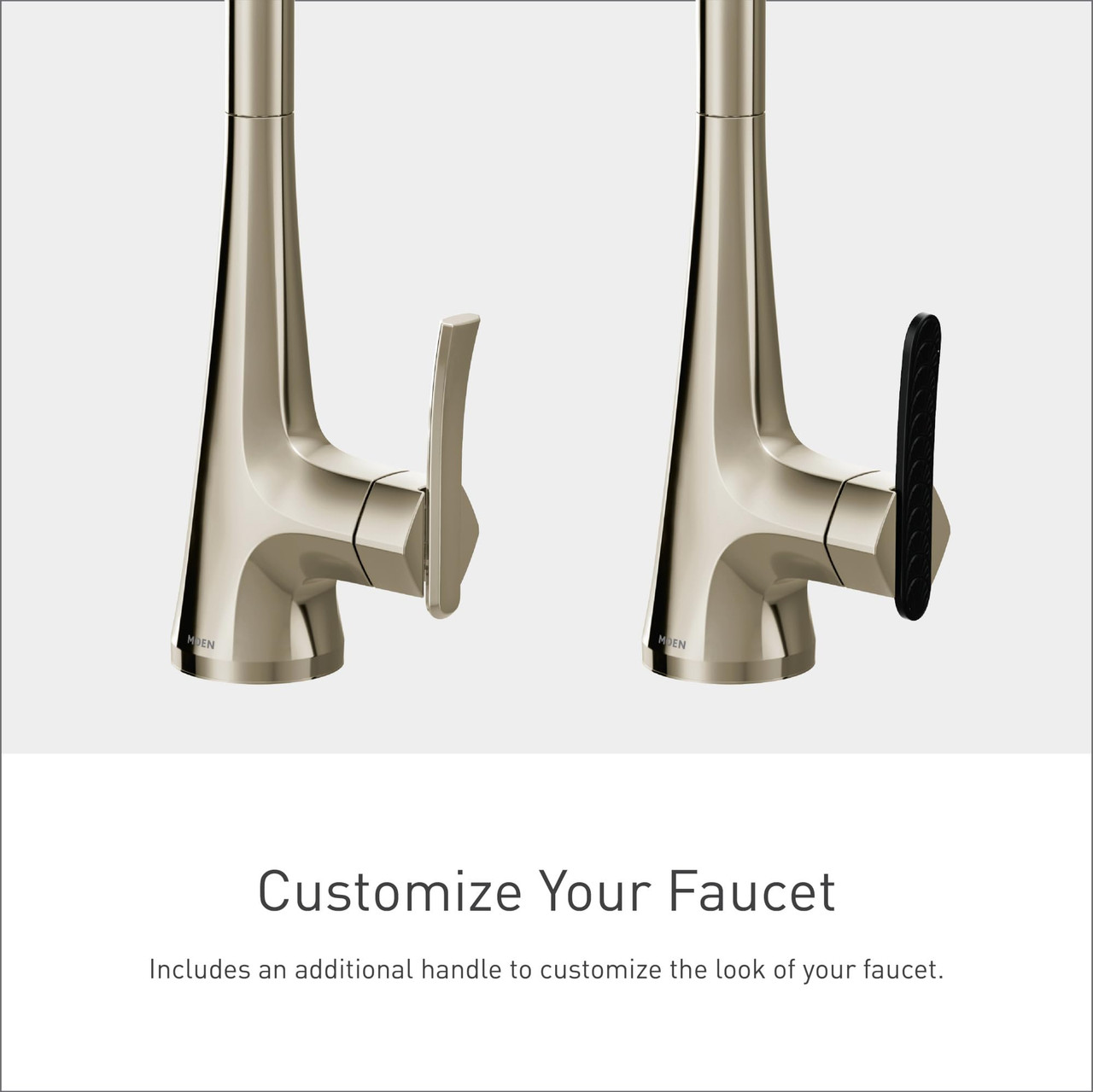 Moen Sinema Polished Spring Pulldown Kitchen Faucet with Pre Rinse and Power Boost Modern Kitchen Faucet One Handle Easy Installation in Polished Nickel - S5235NL