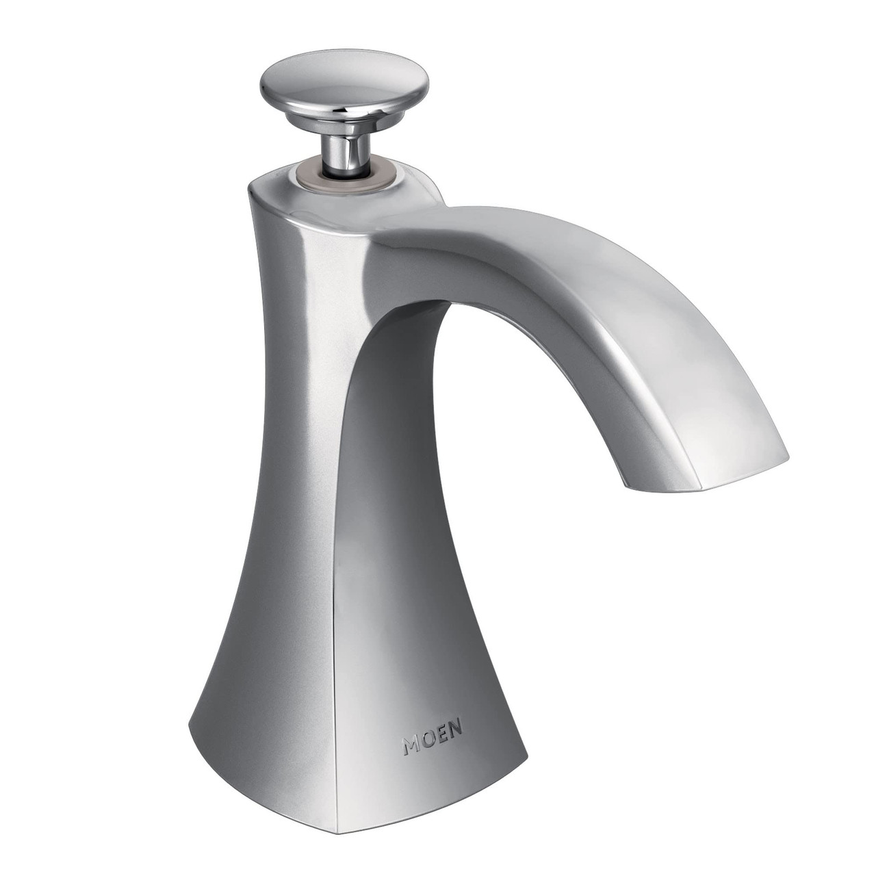 Moen Transitional Deck Mounted Kitchen Soap Dispenser with Above the Sink Refillable Bottle in Chrome - S3948C