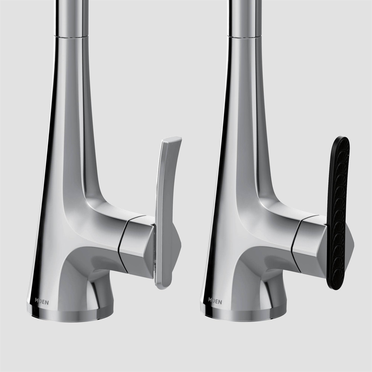 Moen Sinema Pulldown Kitchen Faucet with Power Boost and Reflex High Arc Modern Kitchen Faucet Easy Installation One Handle Accent for Customizing in Chrome - S7235