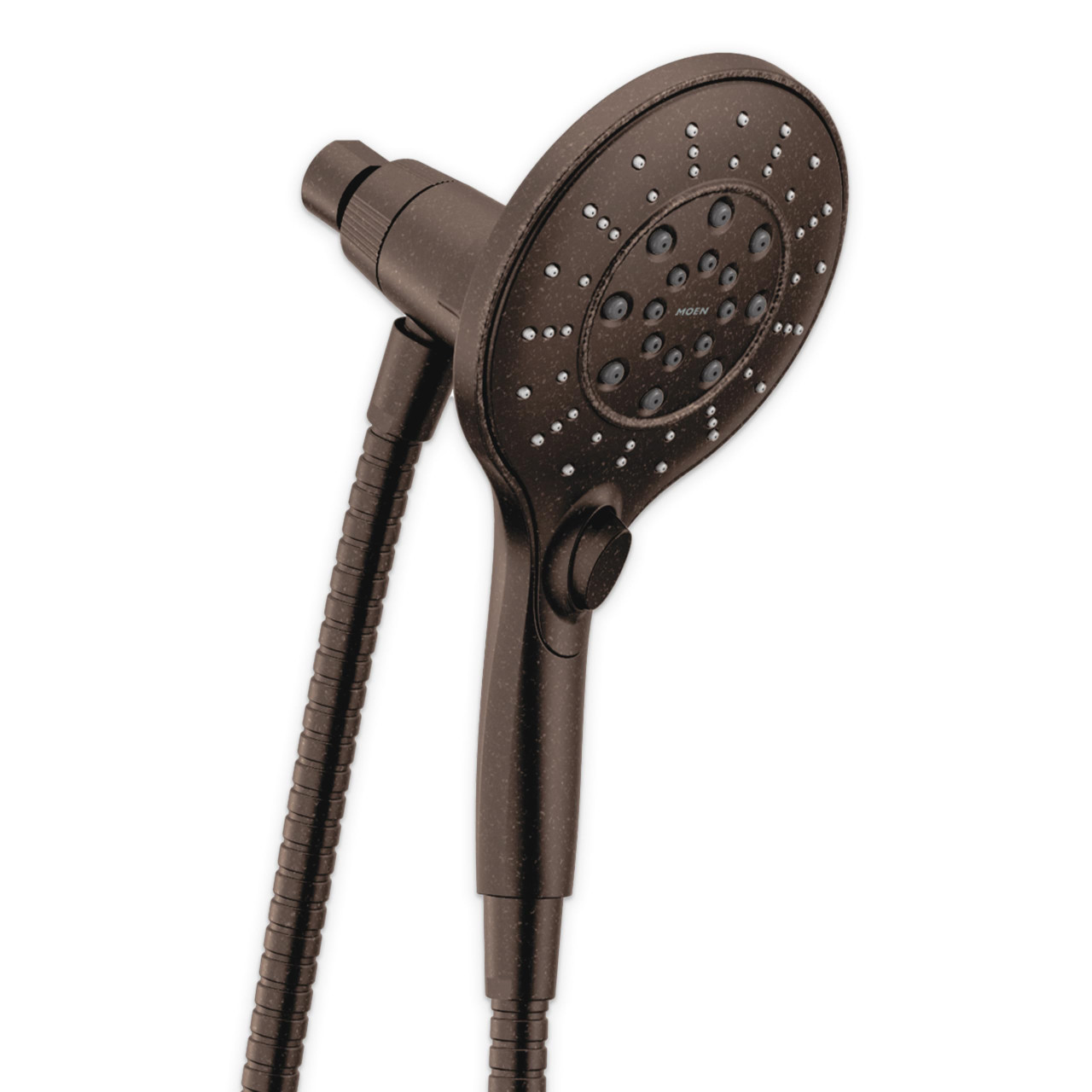 Moen Engage Magnetix Six Function 5.5 Inch Wide Handheld Shower Head with Magnetic Docking System and Metal Hose in Oil Rubbed Bronze - 3662EPORB