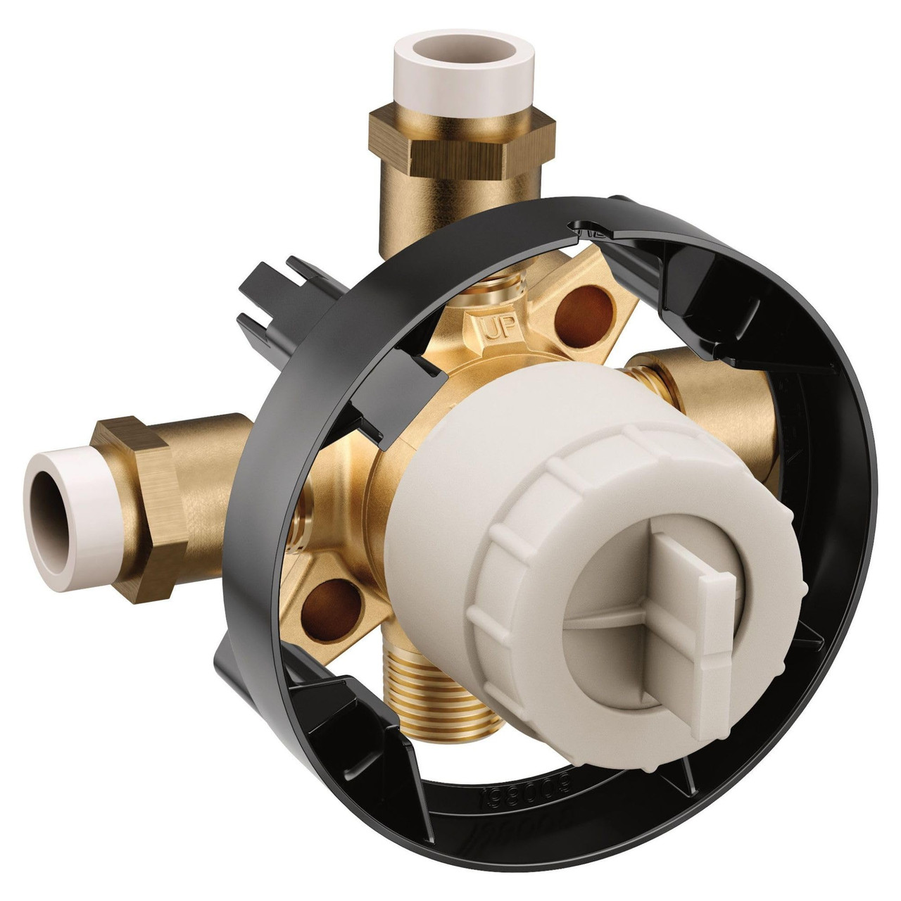 Moen M CORE 4 Port Tub and Shower Pre Fabricated Mixing Valve with CPVC Connections - U140V
