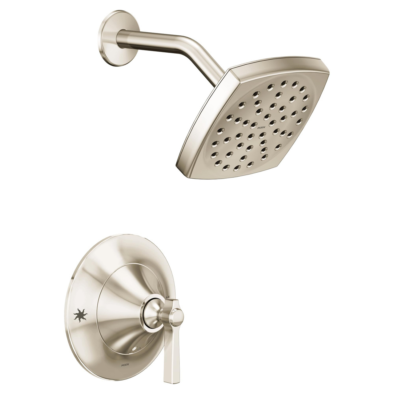 Moen Flara Posi Temp Pressure Balancing Shower Trim Kit Polished in Polished Nickel - TS2912NL