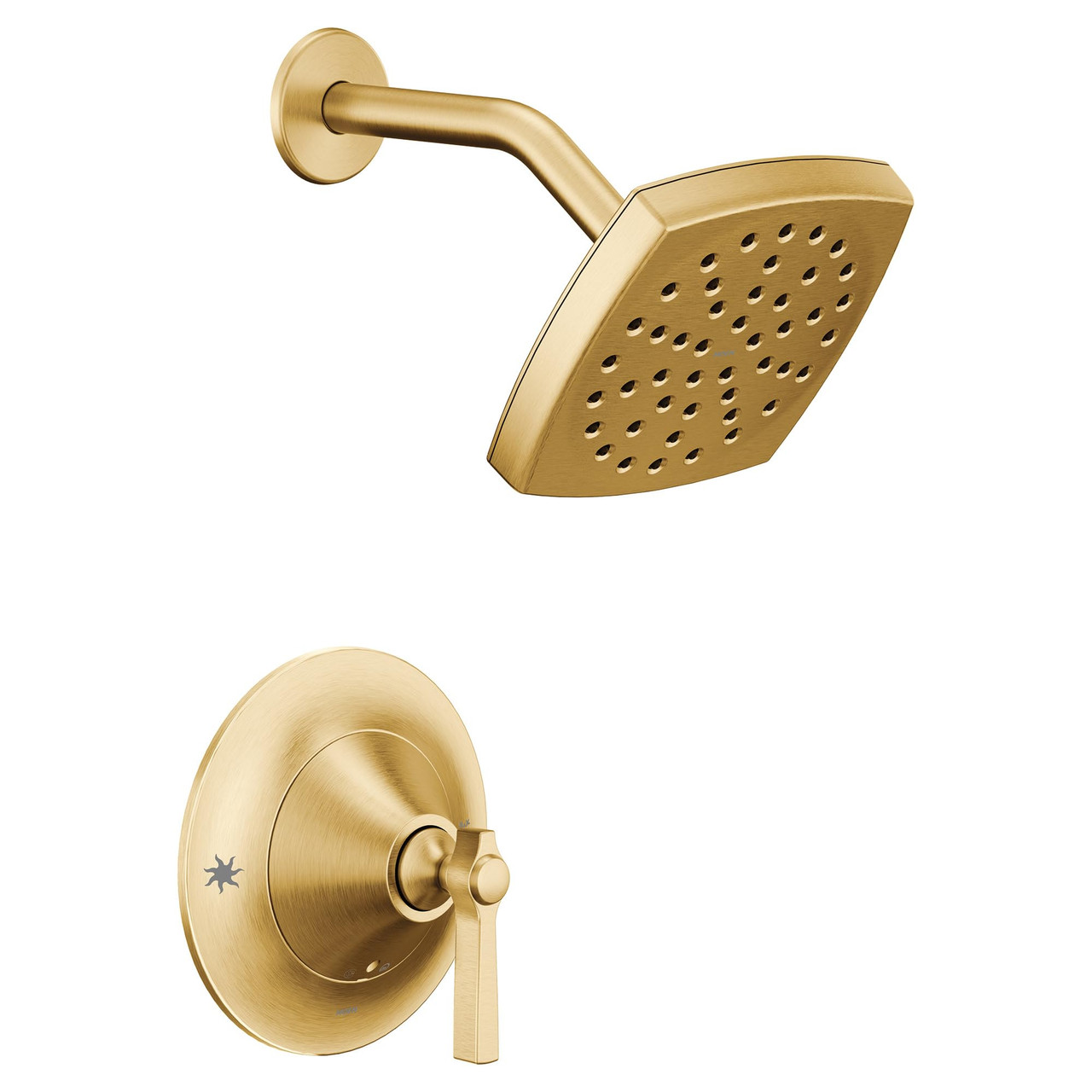 Moen Flara Posi Temp Pressure Balancing Eco Performance Shower Trim Kit in Brushed Gold - TS2912EPBG