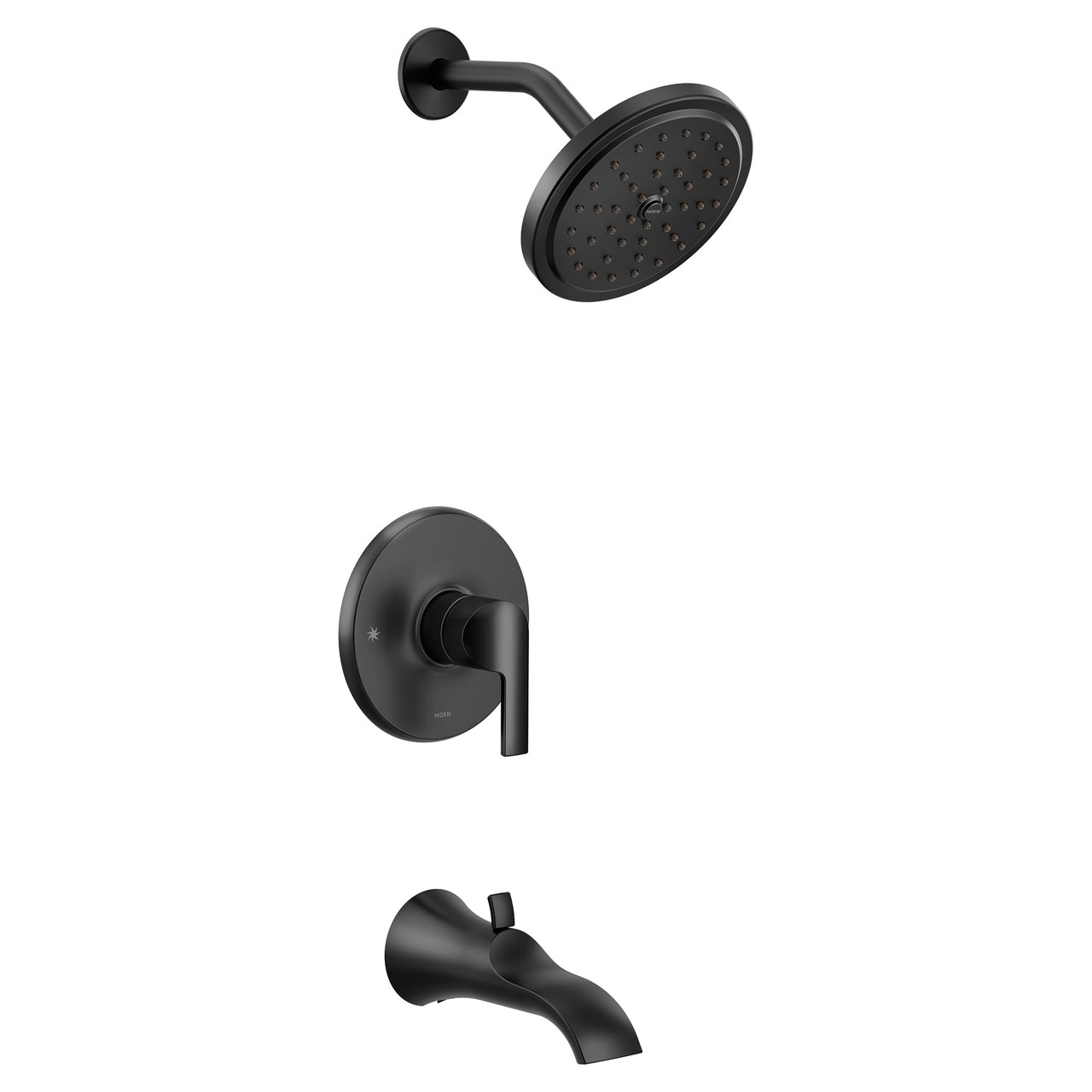 Moen Doux M CORE 3 Series 1 Handle Tub and Shower Trim Kit in Matte Black - UTS3203BL