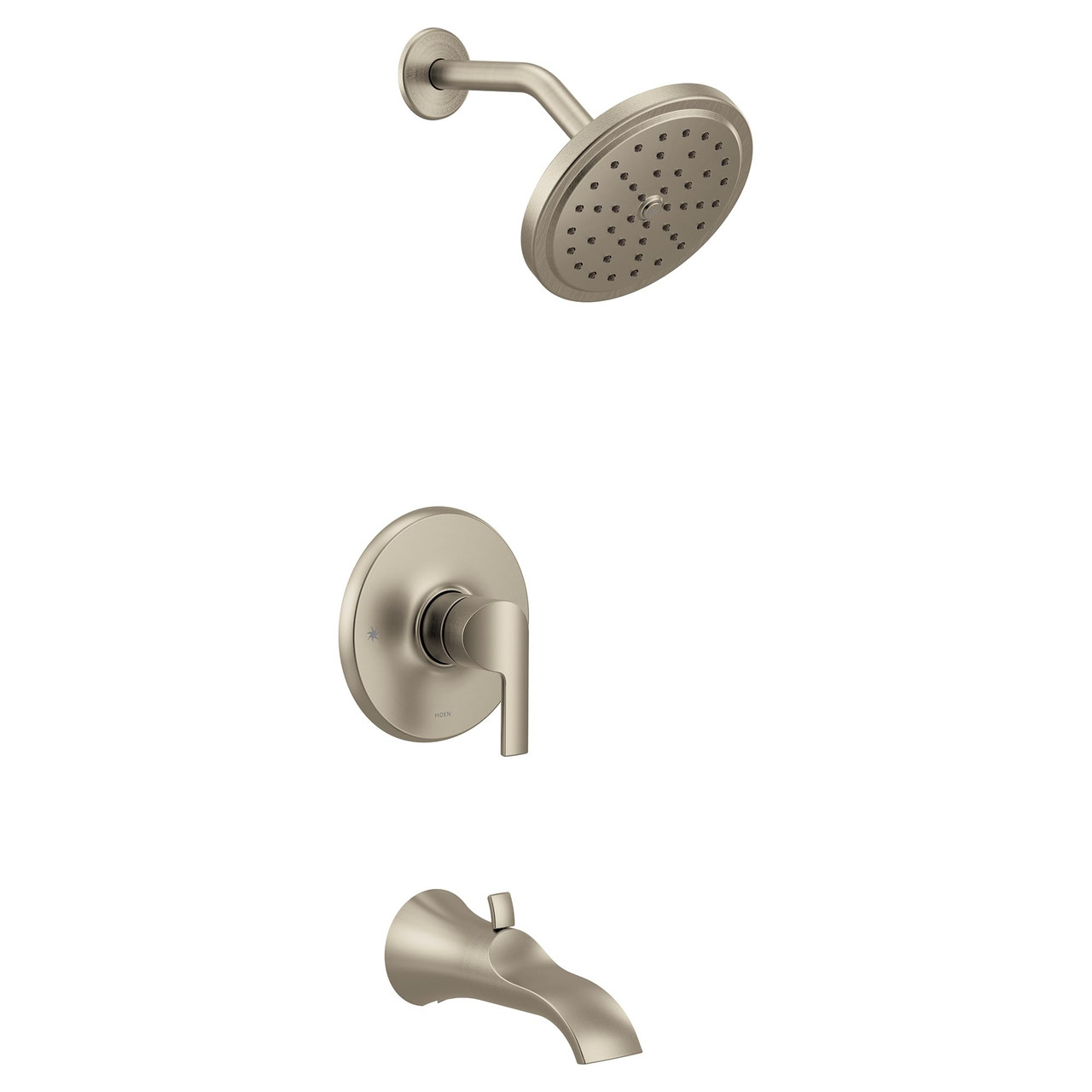 Moen Doux M CORE 3 Series 1 Handle Eco Performance Tub and Shower Trim Kit in Brushed Nickel - UTS3203EPBN