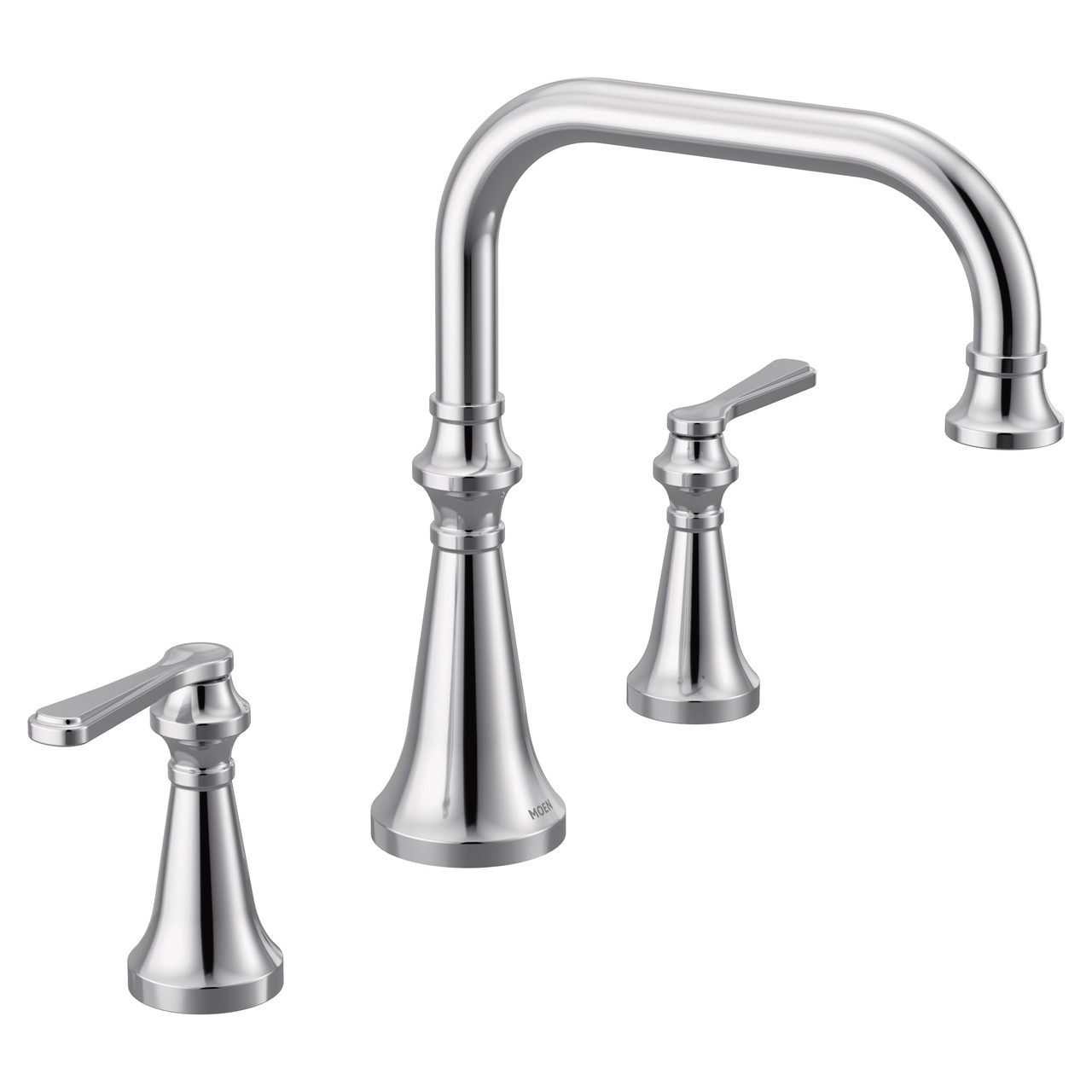 Moen Colinet Two Handle Deck Mount Roman Tub Faucet Trim with Lever Handles in Chrome - TS44503