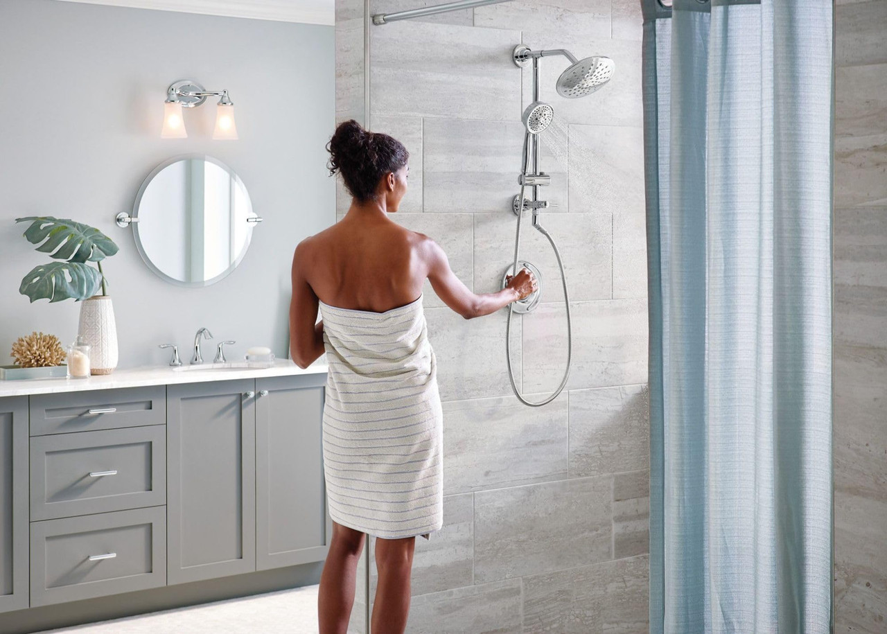 Moen Shower Only System with Rainshower Showerhead without Valve in Chrome - T2232EP