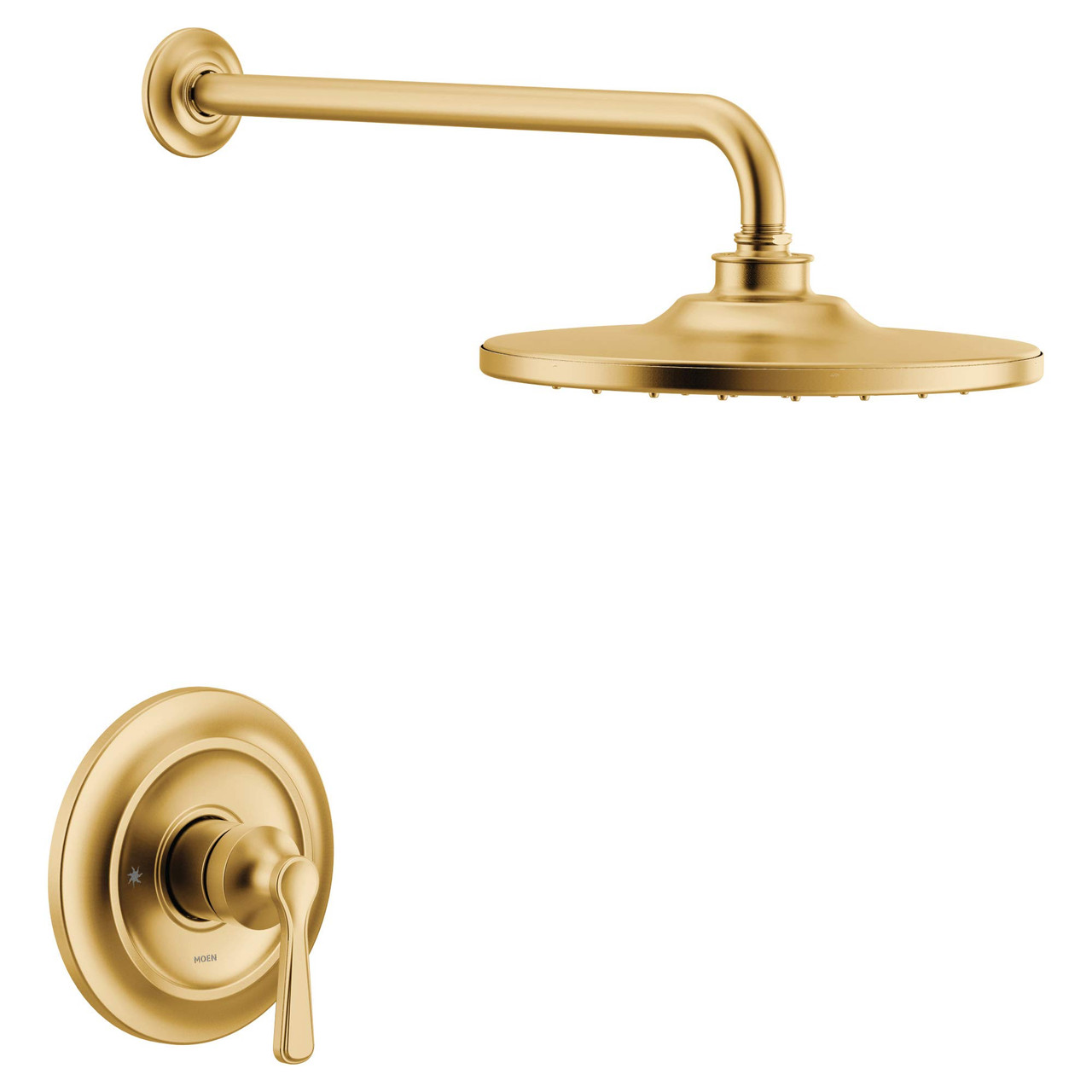 Moen Colinet M CORE 3 Series 1 Handle Shower Trim Kit in Brushed Gold - UTS344302BG