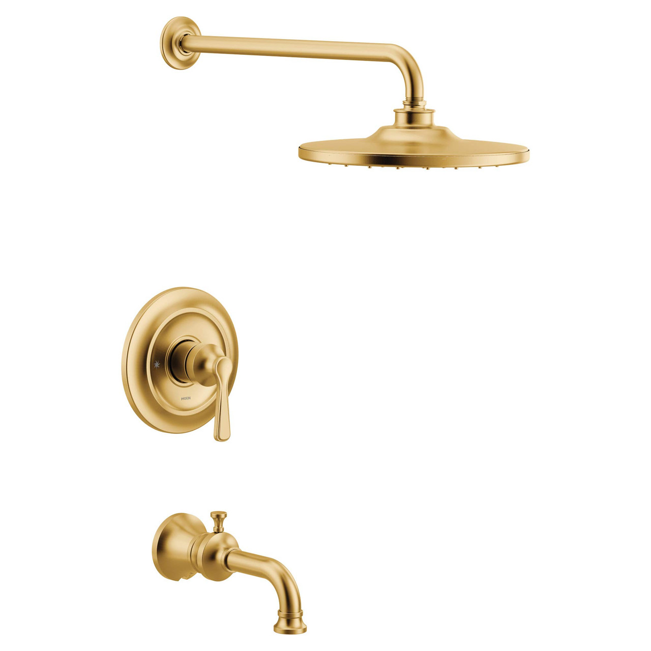 Moen Colinet M CORE 3 Series 1 Handle Eco Performance Tub and Shower Trim Kit in Brushed Gold - UTS344303EPBG
