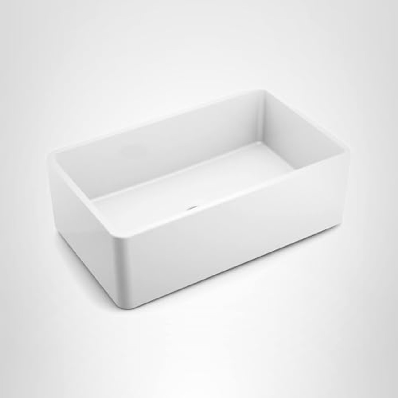 Moen Apron Front Fireclay Single Bowl Undermount Kitchen Sink 30" White in White - FC301810