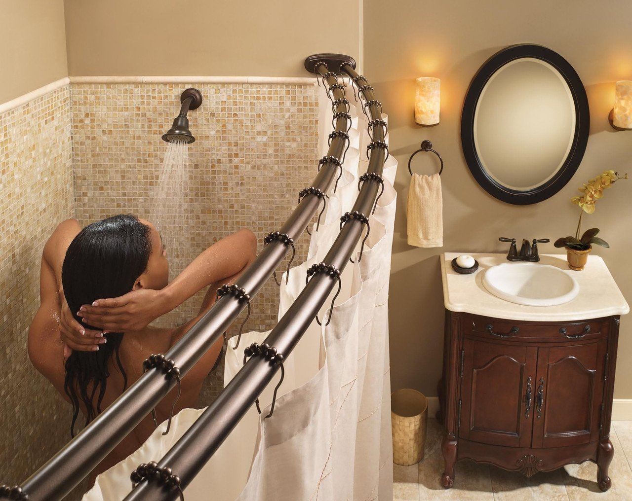 Moen Brantford Posi Temp Pressure Balancing Shower Valve Trim Kit in Oil Rubbed Bronze - T2153ORB