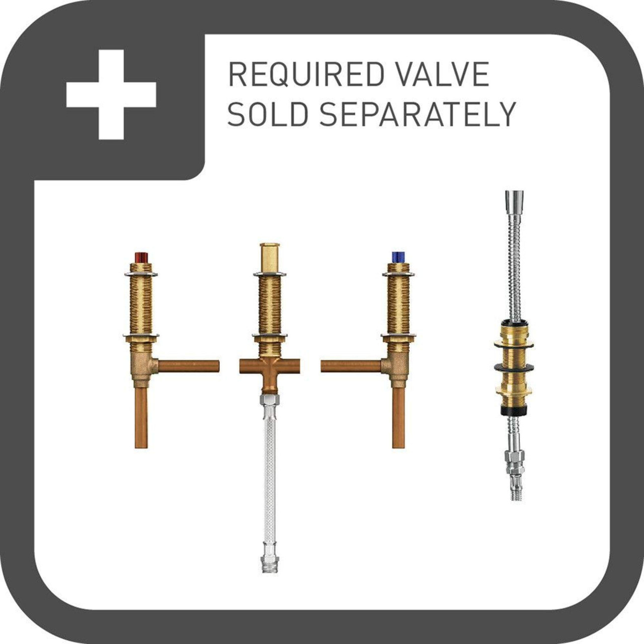 Moen Colinet Two Handle Deck Mount Roman Tub Faucet Trim with Cross Handles and Handshower in Matte Black - TS44506BL