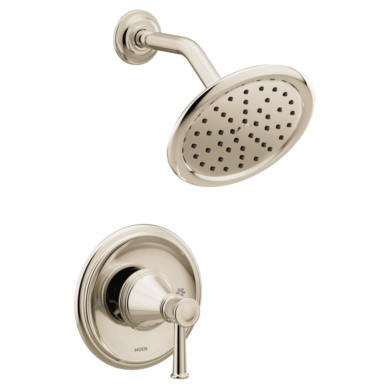 Moen Belfield Posi Temp Shower Trim Kit Polished in Polished Nickel - T2312NL