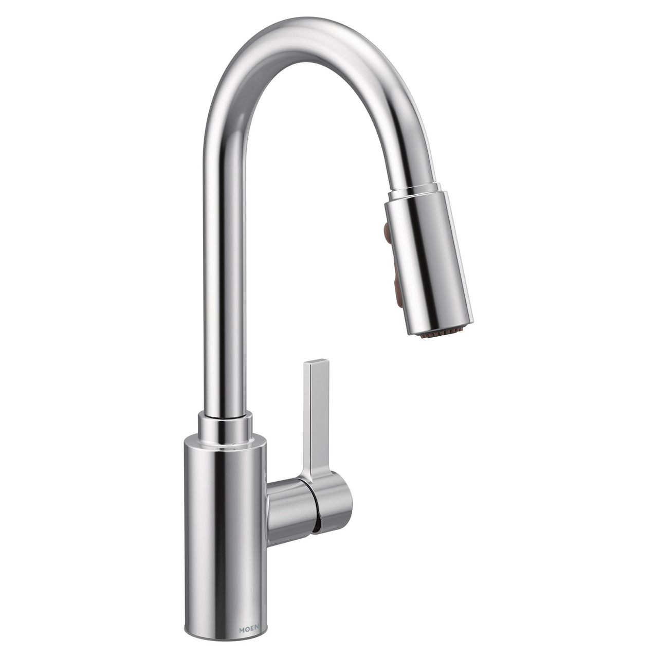 Moen Genta LX One Handle Modern Kitchen Faucet with Pull Down Sprayer Reflex Docking Head Faucet for Kitchen Sink with Power Boost for a Faster Clean 7882 in Chrome - 7882