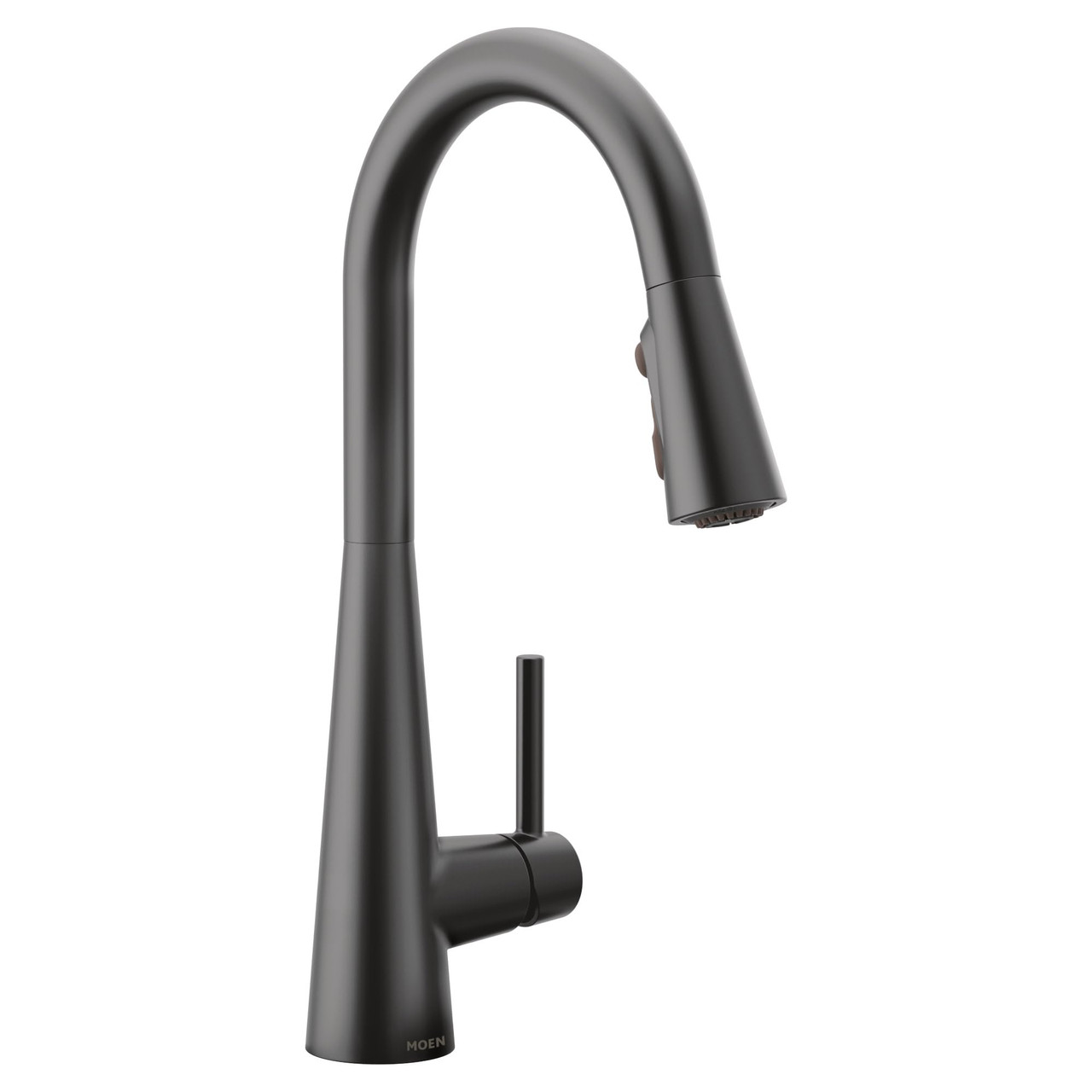 Moen Haelyn Stainless Kitchen Faucet Featuring Pulldown Sprayer with Power Boost for a Faster Clean Modern Kitchen Faucet Single Handle Easy Installation Spot Resist Finish in Matte Black - 7864BL