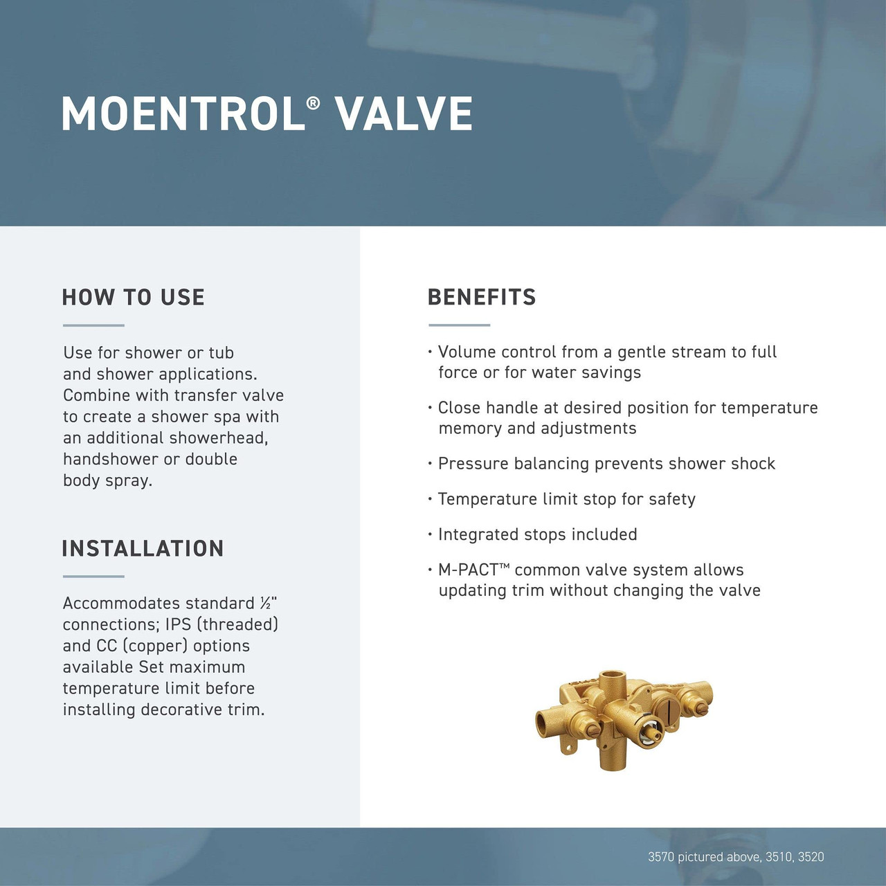 Moen Voss 1 Handle Moentrol Pressure Balancing Valve Trim Kit with Volume Control in Nickel - T3691BN