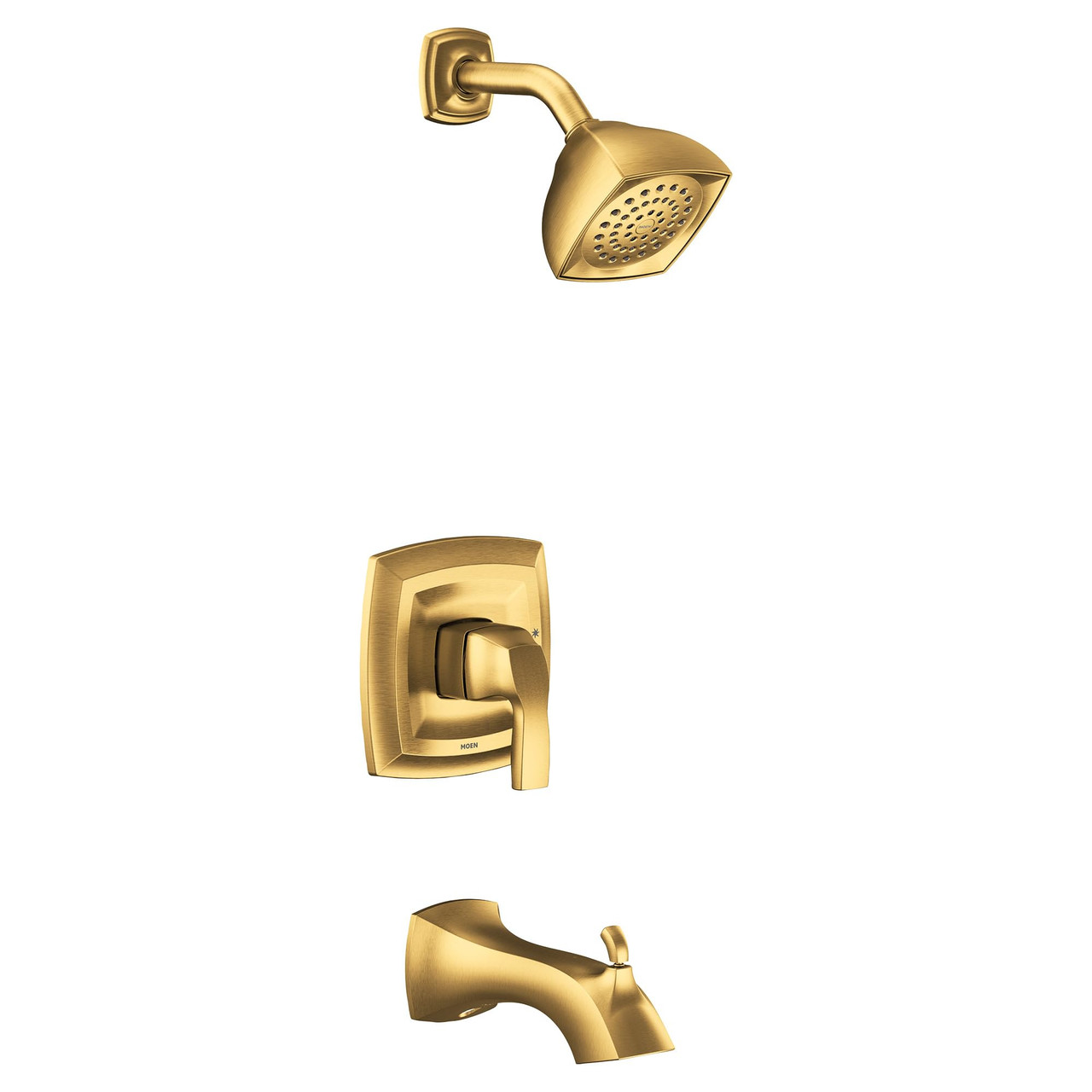 Moen Voss Collection M CORE 2 Series 1 Handle Tub and Shower Trim Kit in Brushed Gold - UT2693EPBG