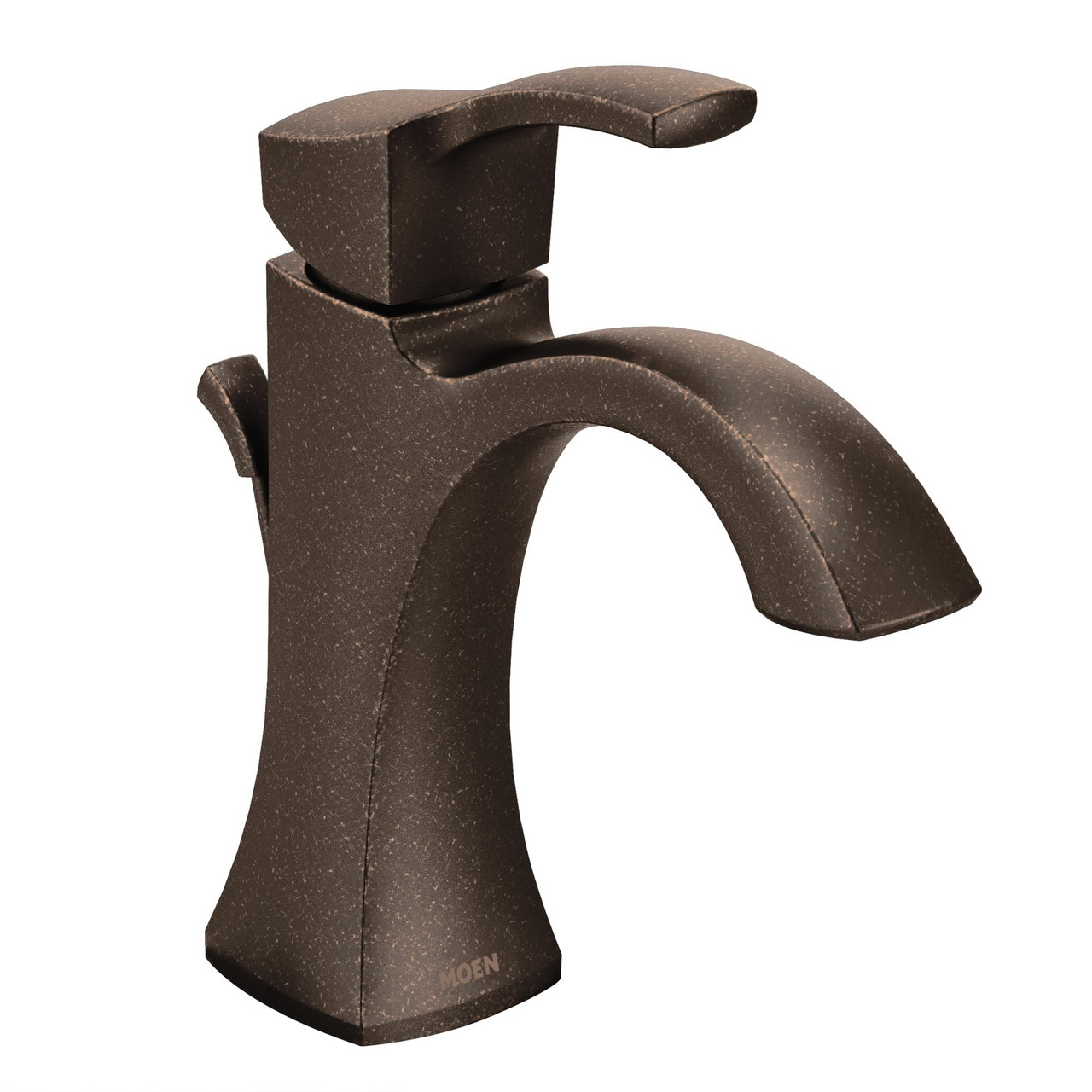 Moen Voss One Handle High Arc Bathroom Faucet with Drain Assembly for Single Hole Sink in Bronze - 6903ORB