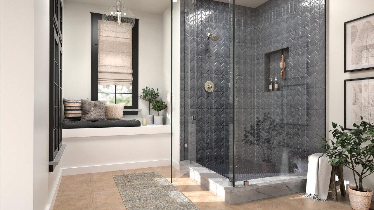 Moen Gibson M CORE 3 Series 1 Handle Shower Trim Kit in Brushed Nickel - UT2902NHBN