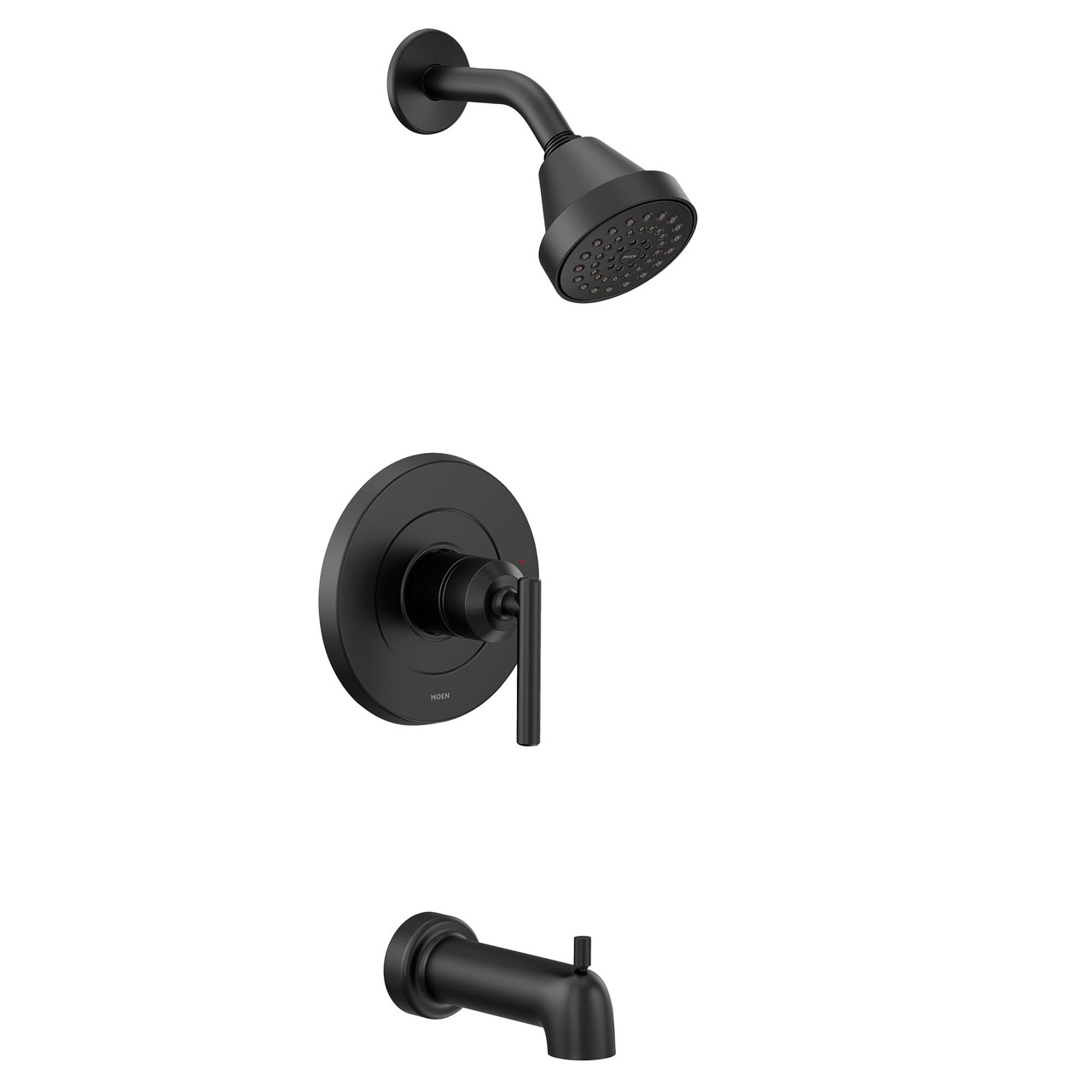 Moen Gibson M CORE 2 Series 1 Handle Tub and Shower Trim Kit in Matte Black - UT2903EPBL