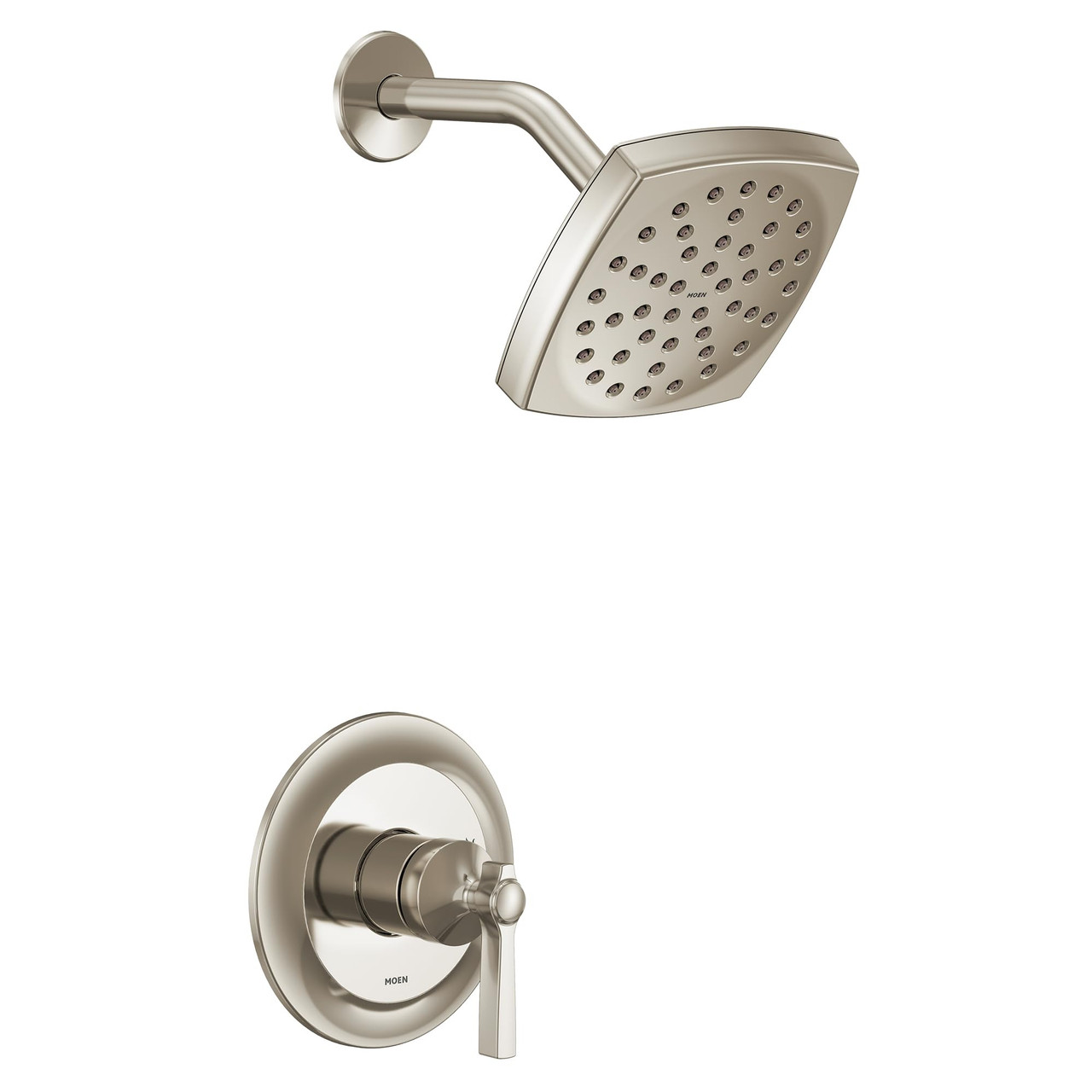 Moen Flara M CORE 2 Series 1 Handle Shower Trim Kit Polished in Polished Nickel - UTS2912EPNL