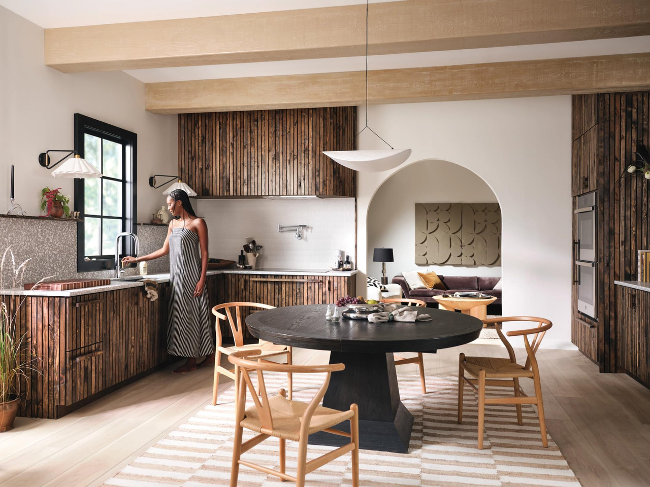 Moen Modern Wall Mount Swing Arm Folding Pot Filler Kitchen Faucet in Chrome - S665