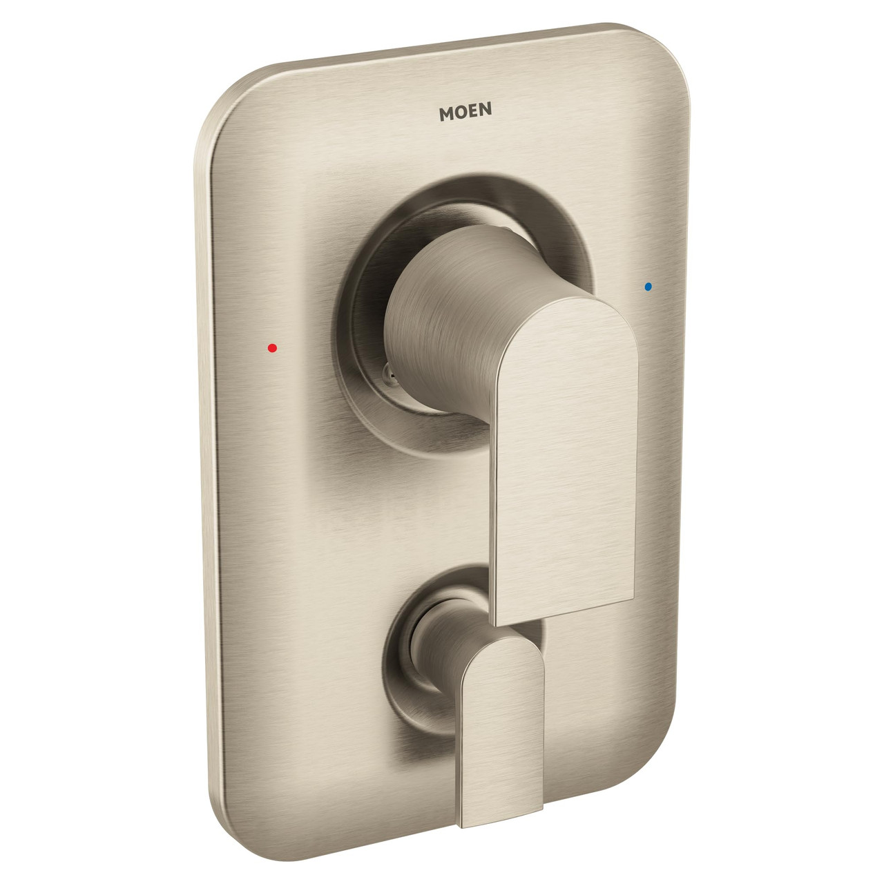 Moen Genta LX Posi Temp Shower Valve with Built in 3 Function Transfer Valve Trim Kit in Brushed Nickel - T2470BN