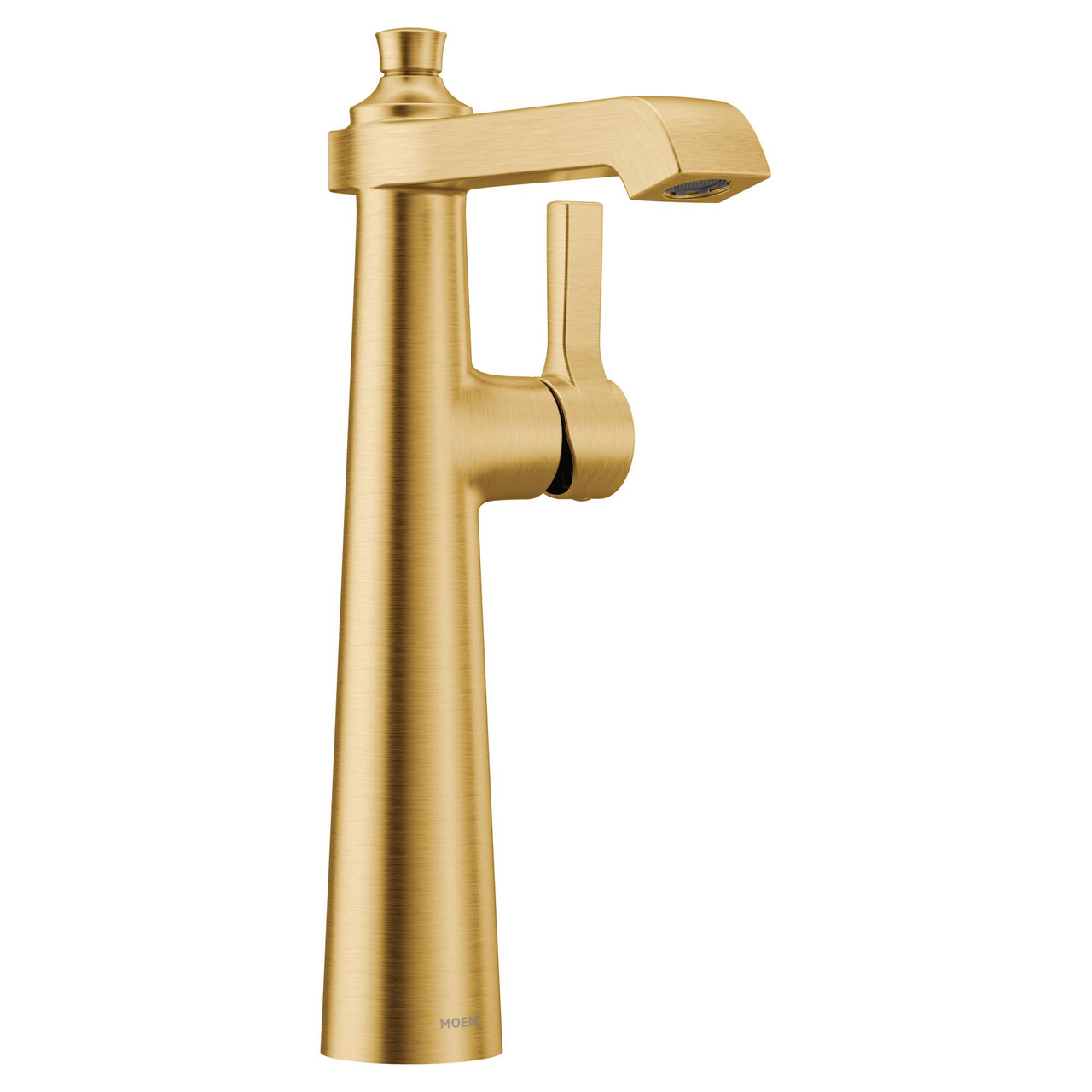 Moen Flara One Handle Single Hole Vessel Sink Bathroom Faucet in Brushed Gold - S6982BG