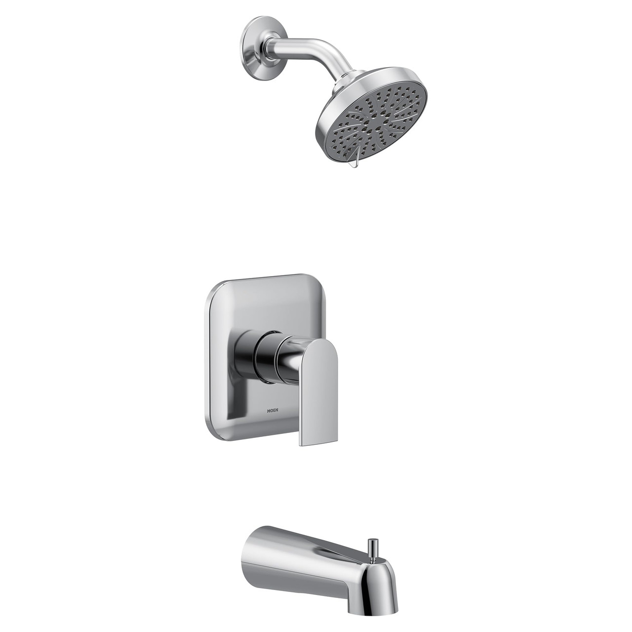 Moen Genta LX M CORE 2 Series 1 Handle Tub and Shower Trim Kit in Chrome - UT2473EP