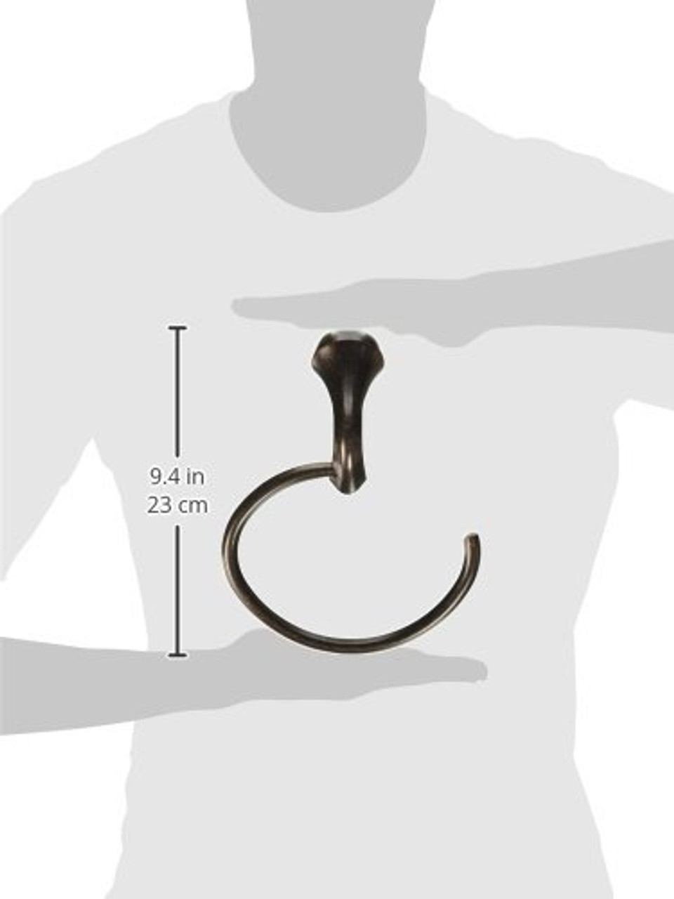 Moen Eva Bathroom Towel Ring Oil Rubbed in Oil Rubbed Bronze - YB2886ORB