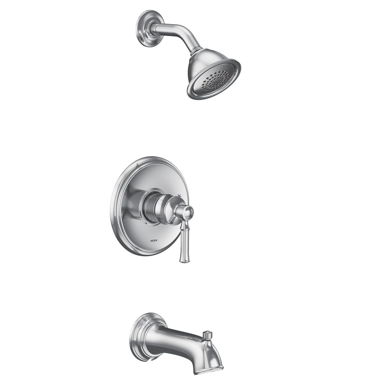 Moen Dartmoor M CORE 2 Series 1 Handle Tub and Shower Trim Kit in Chrome - UT2183EP