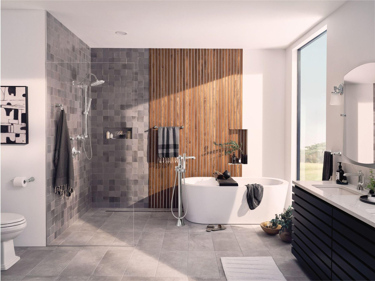 Moen Flara One Handle Single Hole Bathroom Faucet with Drain Assembly in Chrome - S6981