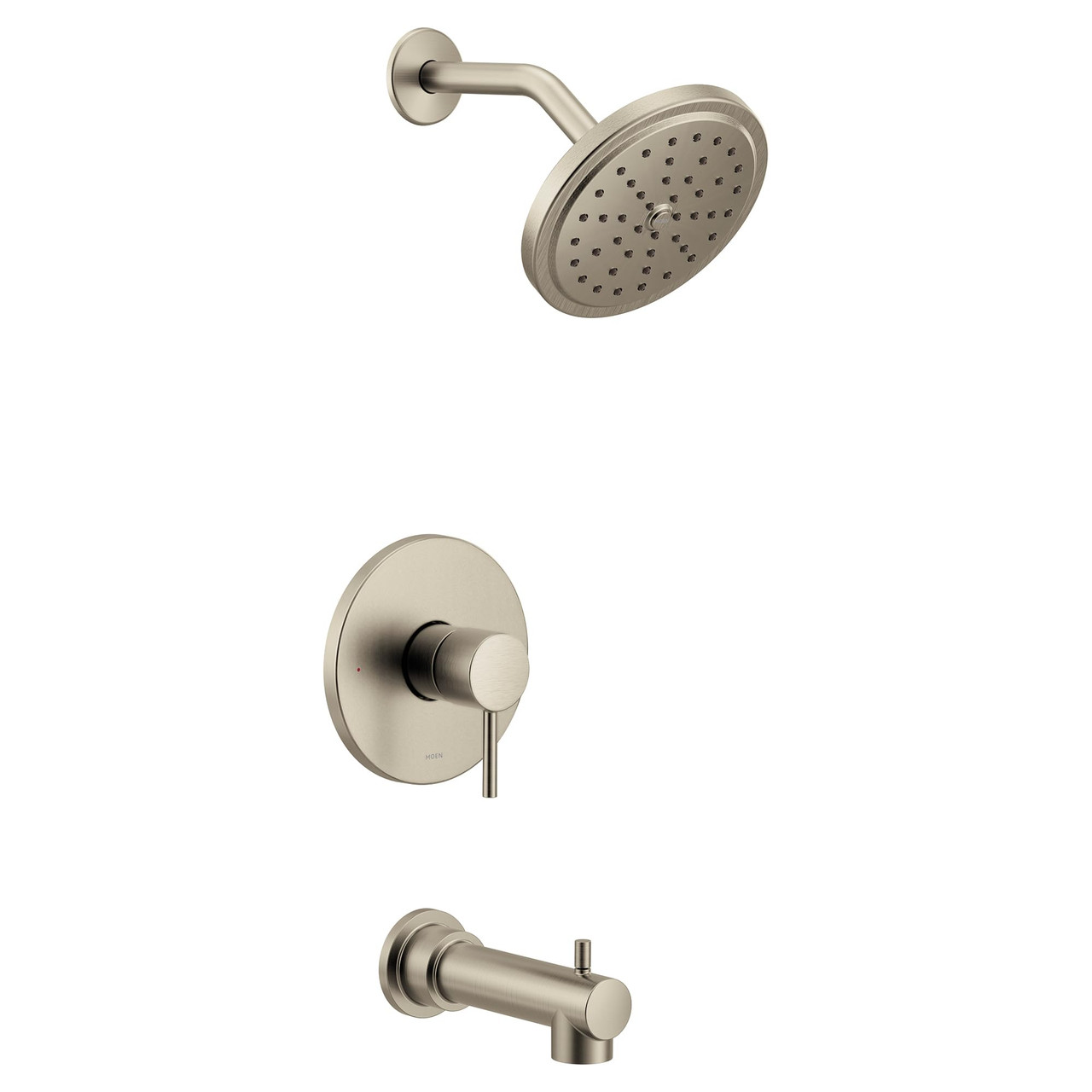 Moen M CORE 3 Series 1 Handle Eco Performance Tub and Shower Trim Kit in Brushed Nickel - UT3293EPBN