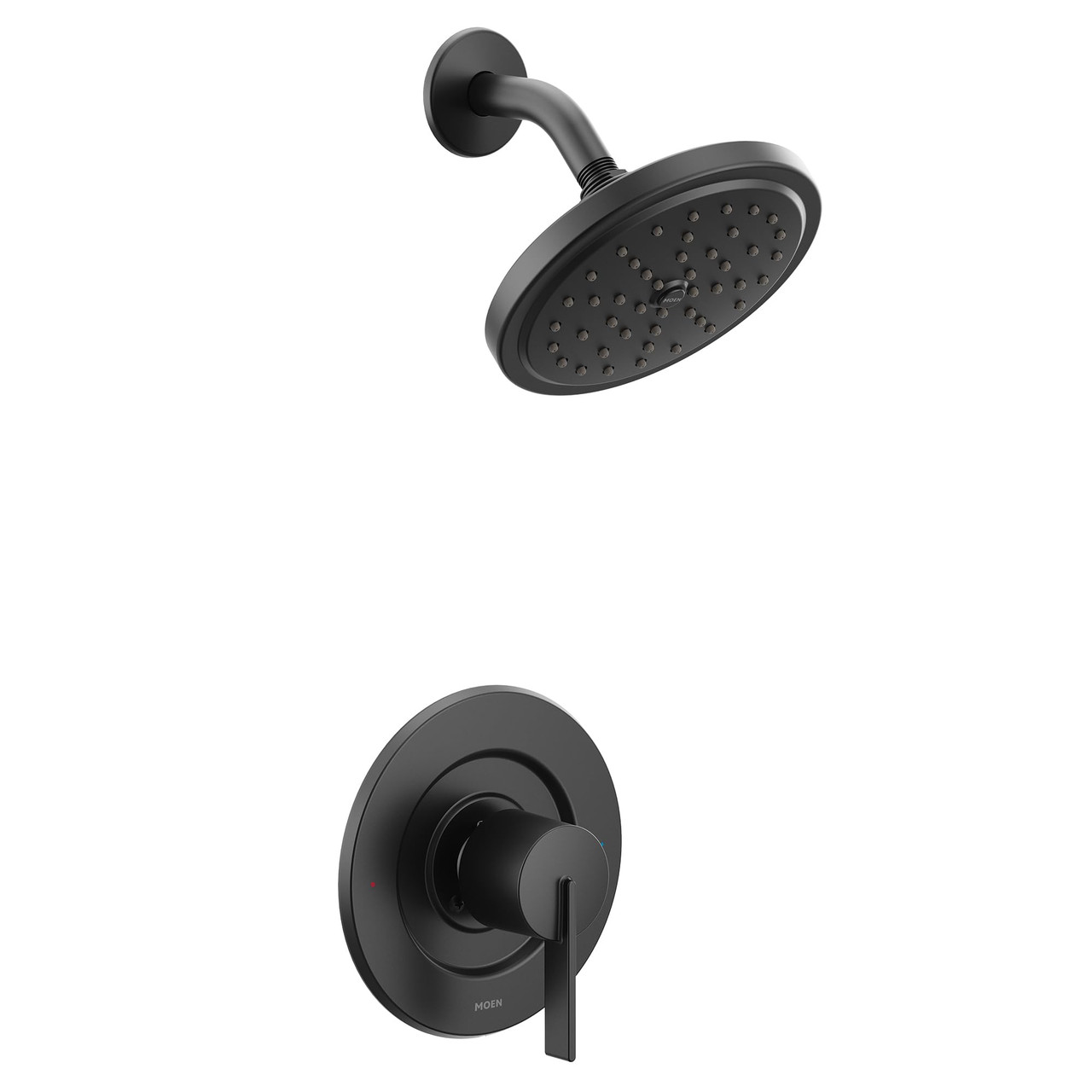 Moen Cia Posi Temp Rain Shower 1 Handle with Eco Performance Shower Only Faucet Trim Kit in Matte Black - T2262EPBL