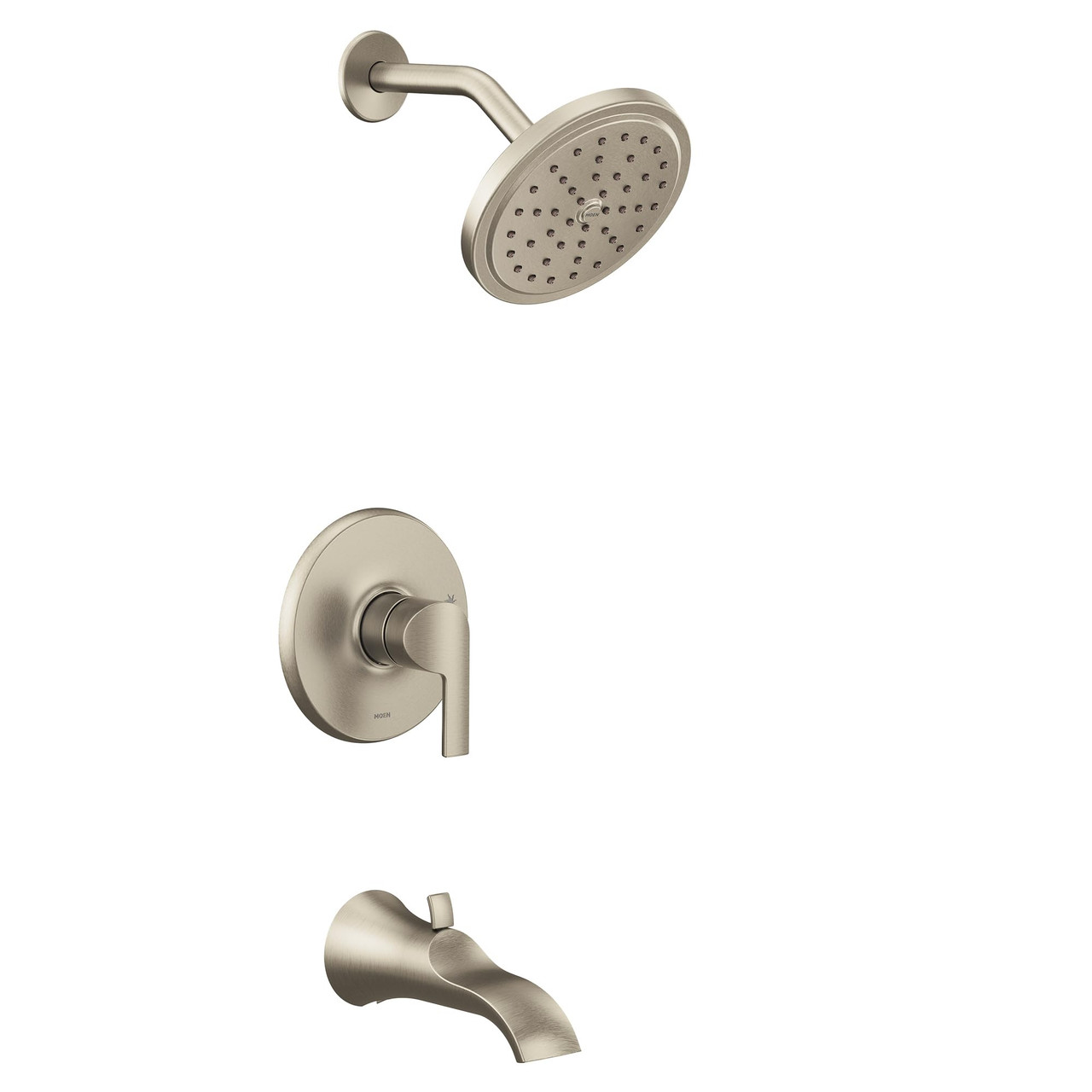 Moen Doux Collection M CORE 2 Series 1 Handle Tub and Shower Trim Kit in Brushed Nickel - UTS2203EPBN