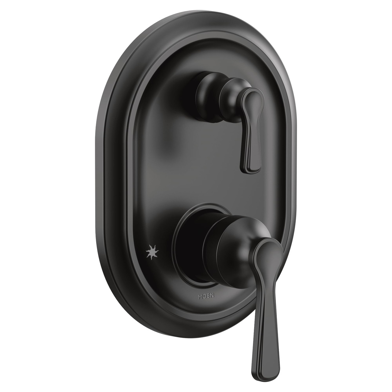 Moen M CORE 3 Series 2 Handle Shower Trim with Integrated Transfer Valve in Matte Black - UTS9211BL