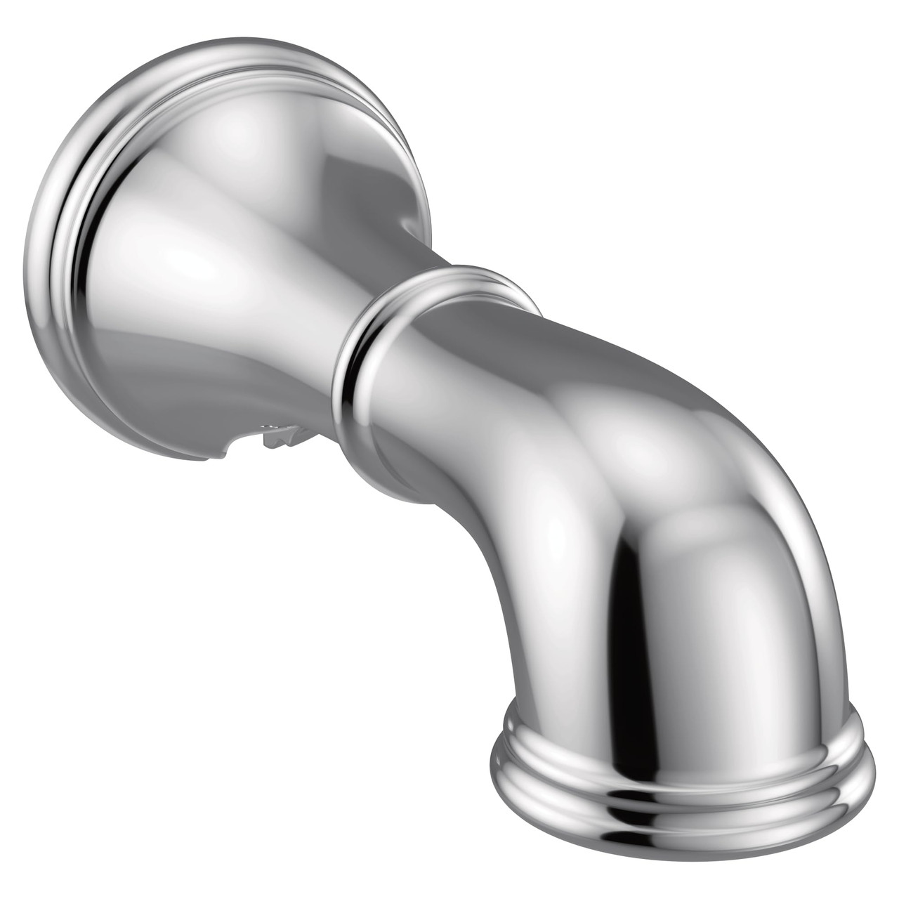 Moen Belfield Replacement Tub Non Diverter Spout 1/2 Inch Slip Fit Connection in Chrome - 193371