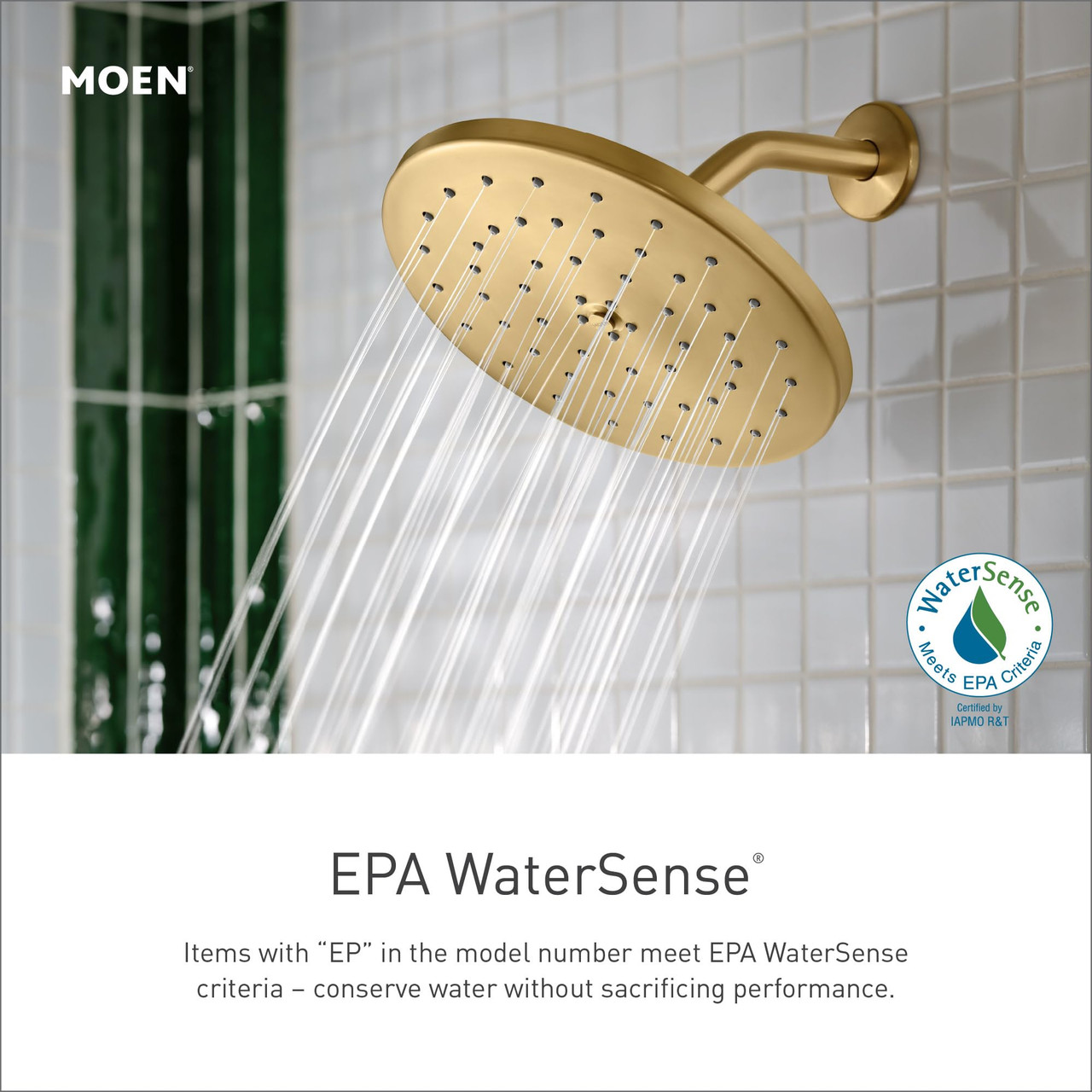 Moen CIA Collection M CORE 2 Series Eco Performance 1 Handle Tub and Shower Trim Kit in Brushed Gold - UT2263EPBG